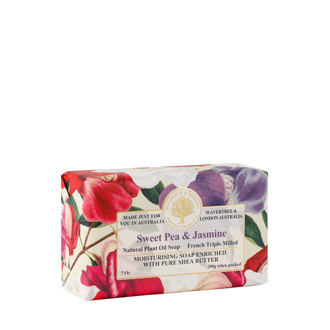 Wavertree & London Sweet Pea & Jasmine Soap Bar 200g