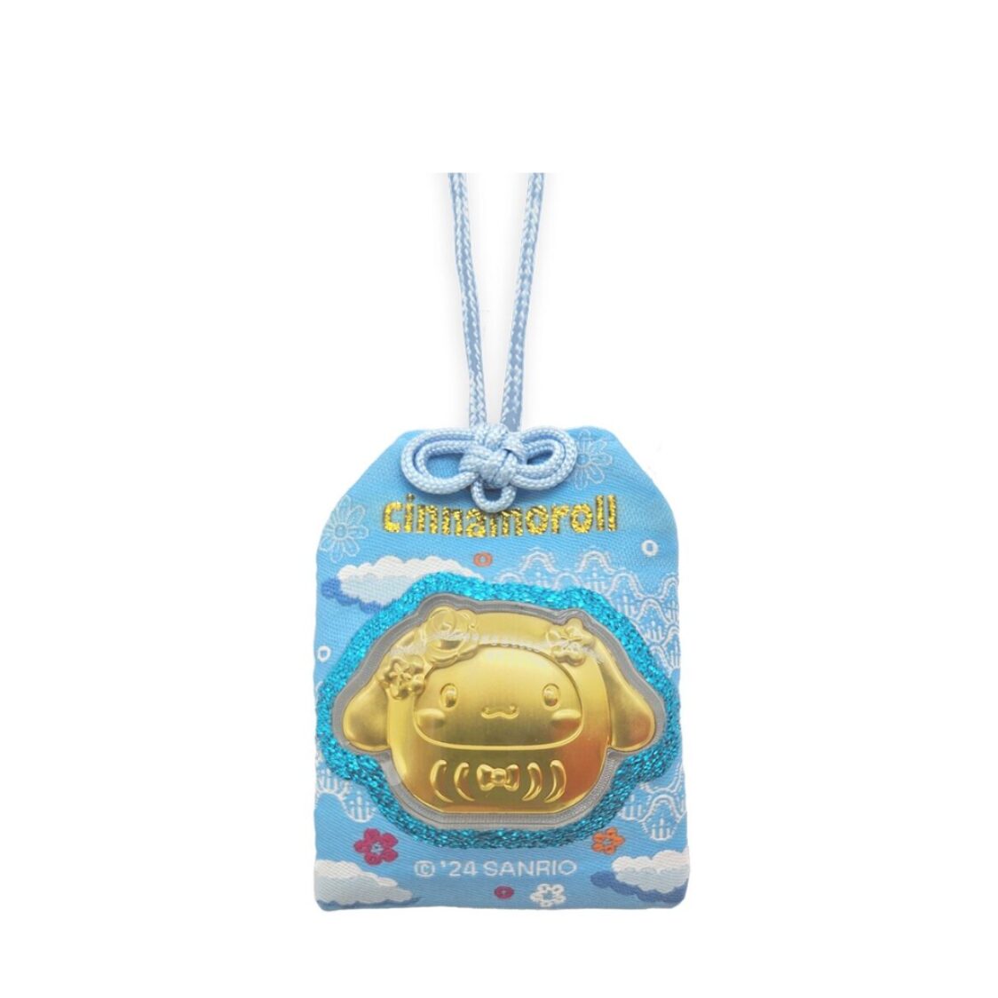 The Singapore Mint Sanrio Cinnamoroll Daruma Gold Foil Charm Bag