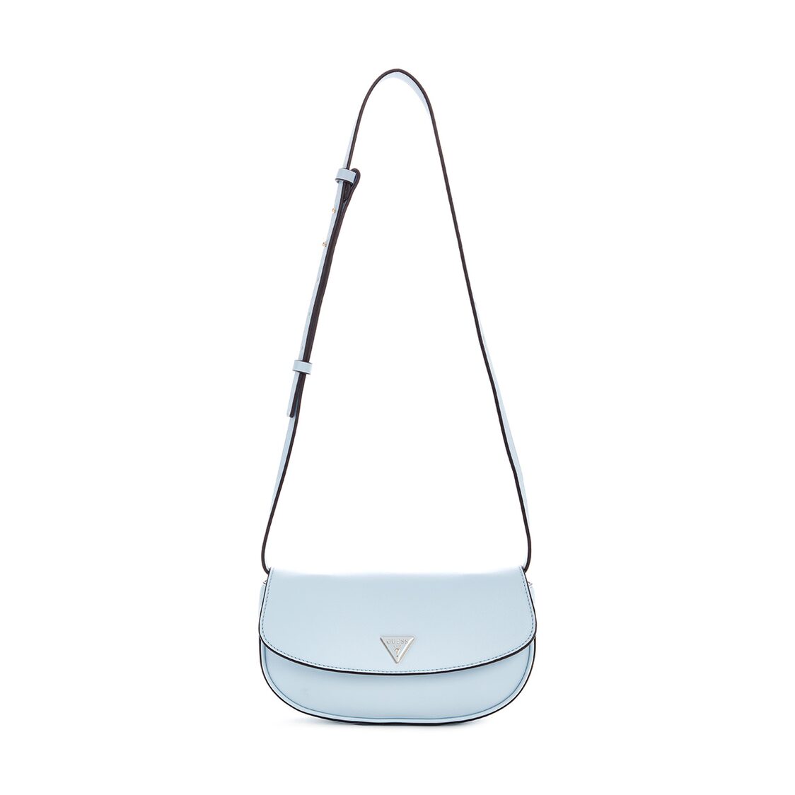 Guess Mauve Mini Conv Flp Shlder Bag, Powder Blue