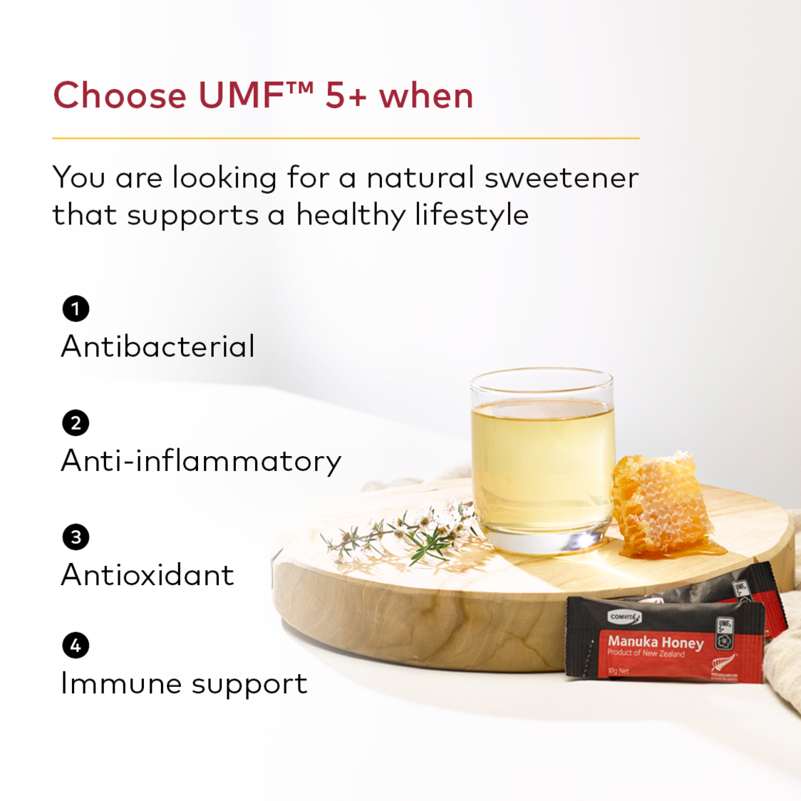 Comvita UMF 5+ Manuka Honey 30 Sachets (30x10g)