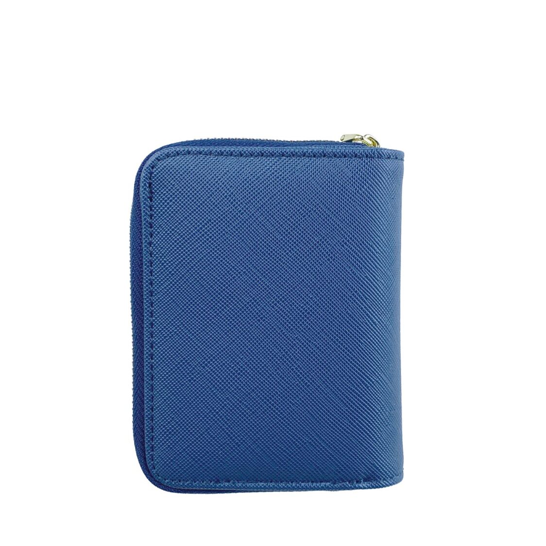 Mel&Co Saffiano Leatherette Key Holder with Zipped Gusset