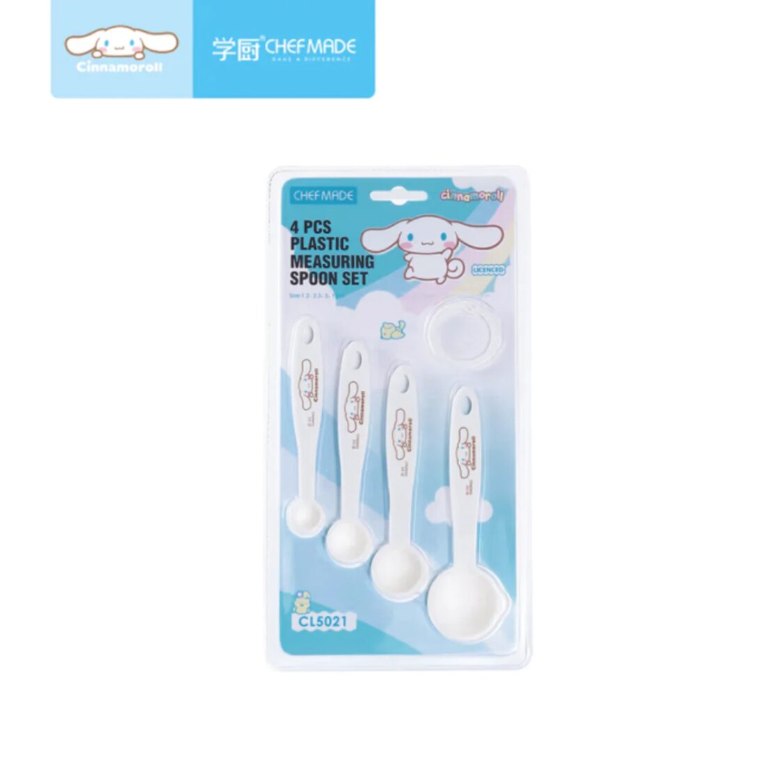 Chefmade Plastic Measuring Spoon 4Pcs WH Cinnamoroll (1898cm-CL5021)