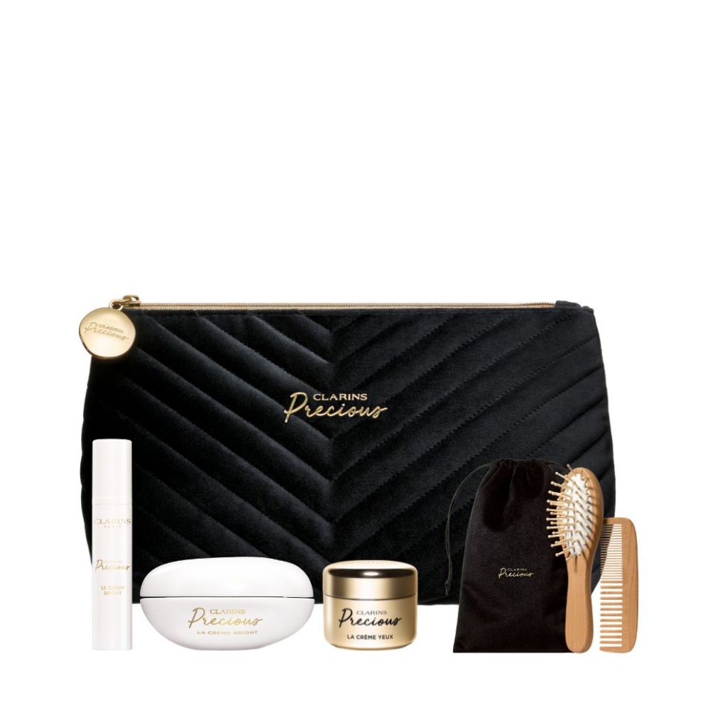 Receive an additional 5-pc precious gift (worth $591) with $1,200 nett spend on Clarins Precious Range (Gift with Purchase)