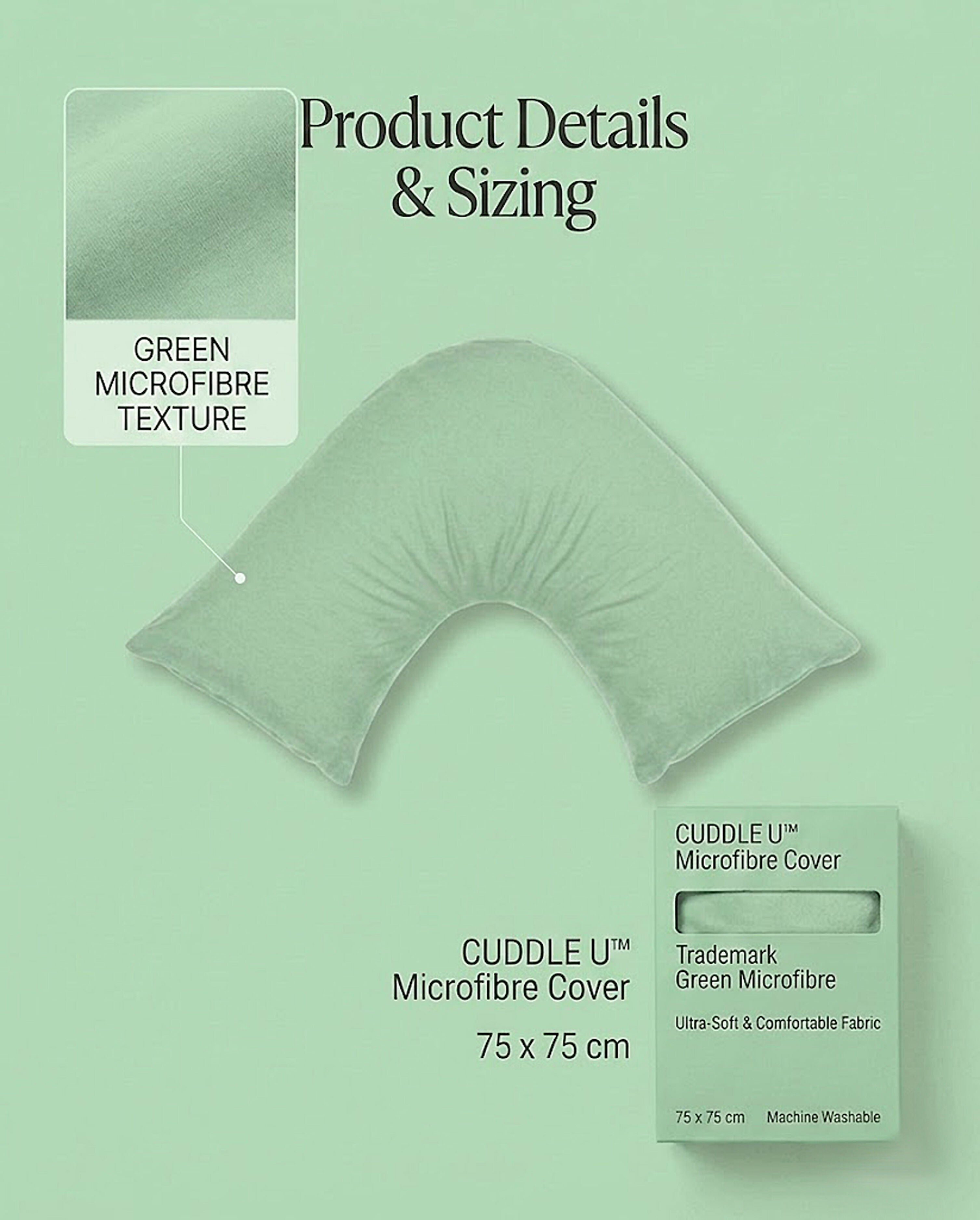 Rapee Cuddle U™ Signature Microfibre Pillow Cover – 75 x 75 cm – Green