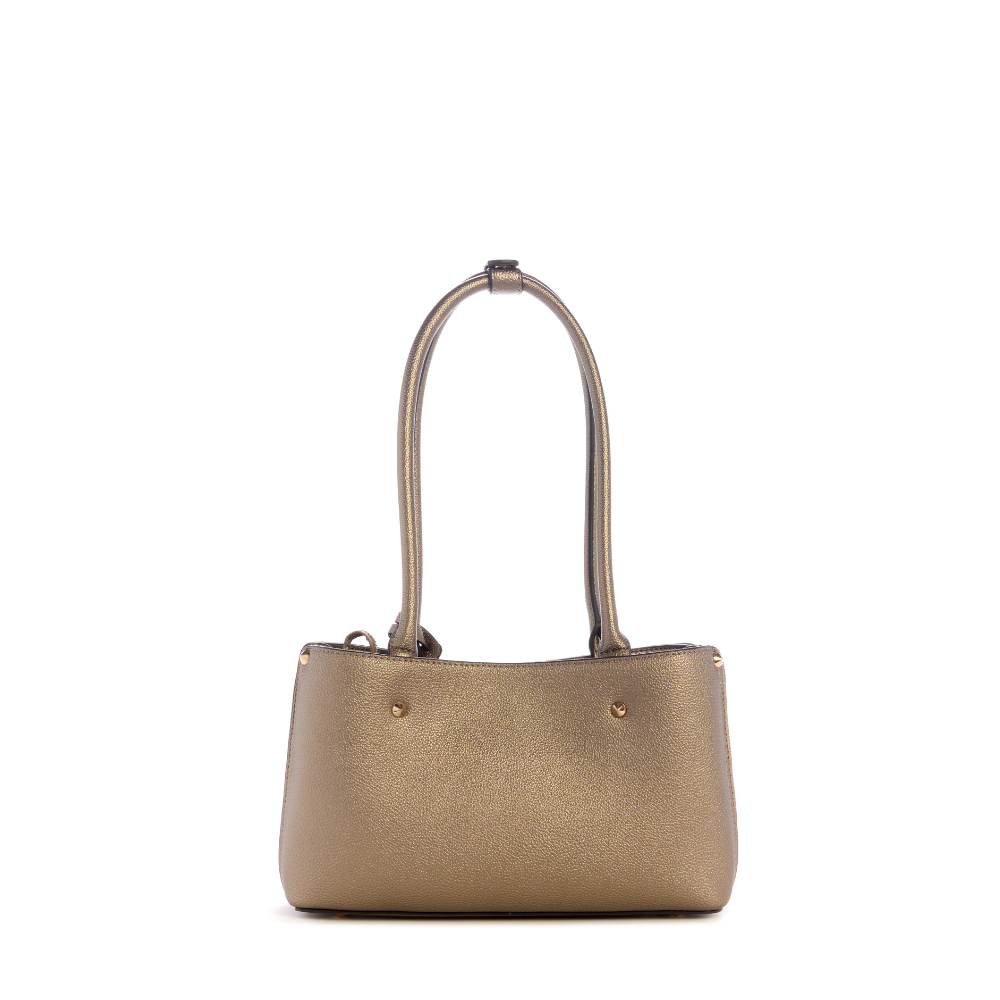 Guess Meridian Ii Shoulder Satchel - Pewter