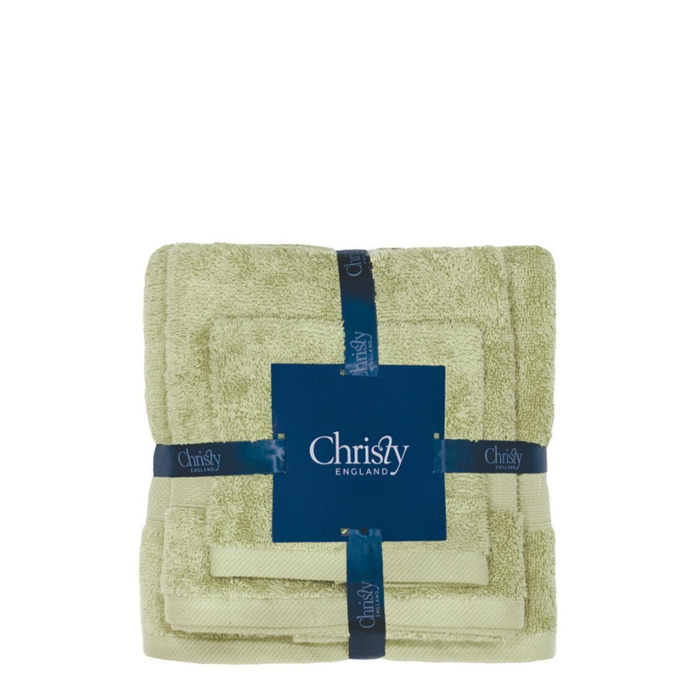Christy 100% Combed Cotton 4pc (Face,Sports,Bath Towel & Terry Mat) Bundle Set