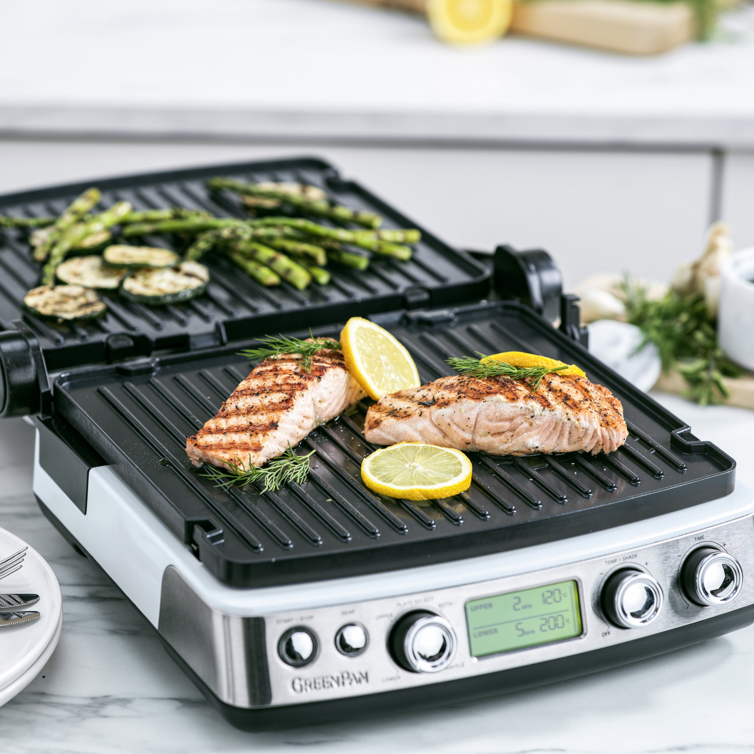 Greenpan Contact Grill Griddle (Ceramic Inner)