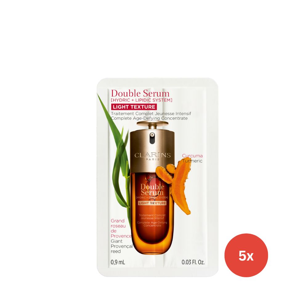Clarins Double Serum Light Texture Sachet 0.9ml (5 Sachets)