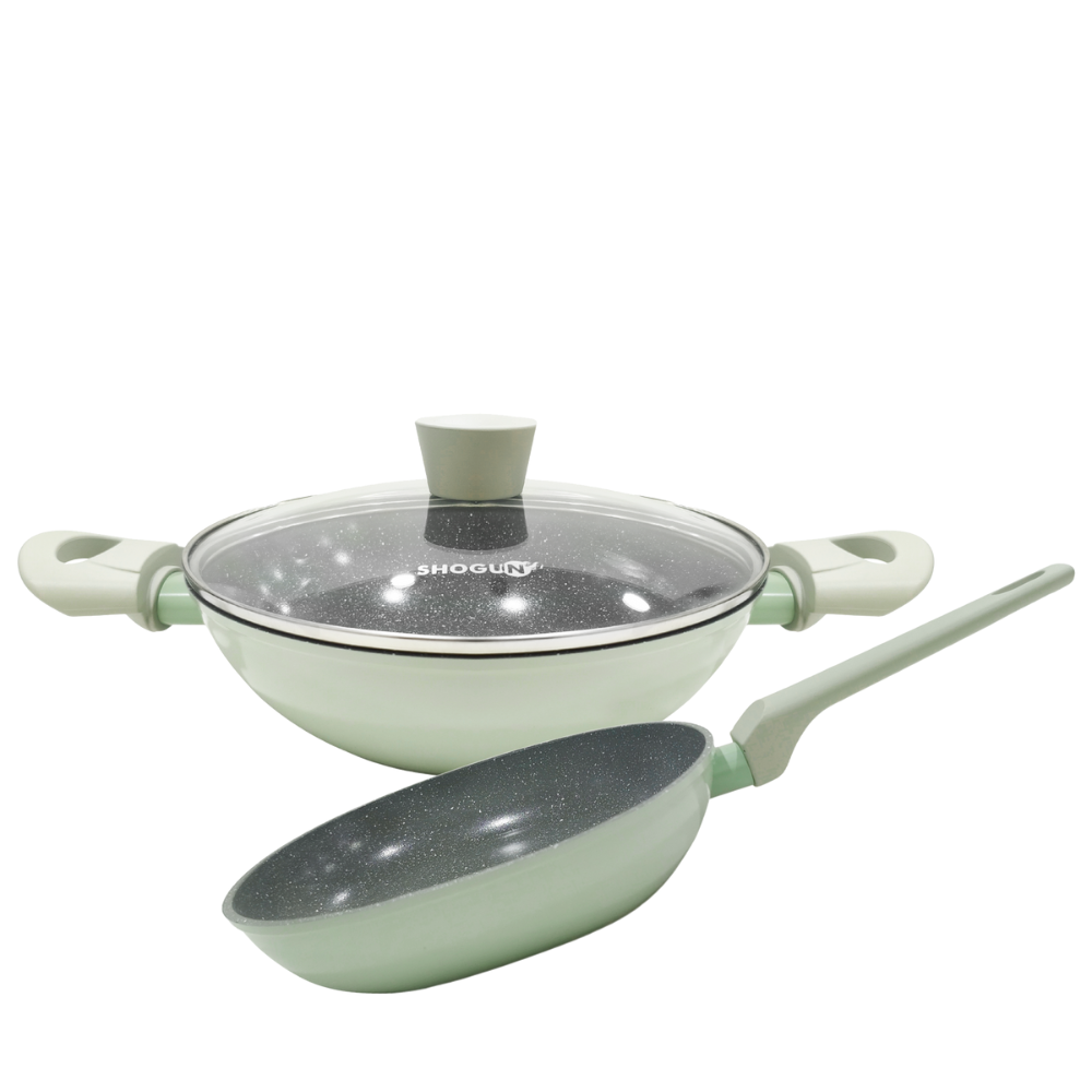 La Gourmet Shogun Smart 3pcs Ceramic Cooking Set- Green LGSNST429902