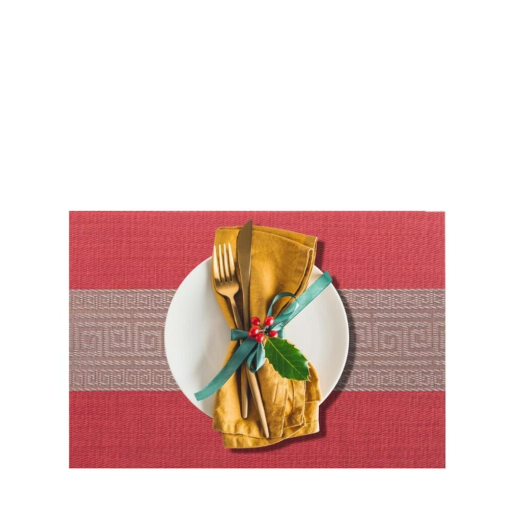 Rapee Greek Placemat Red