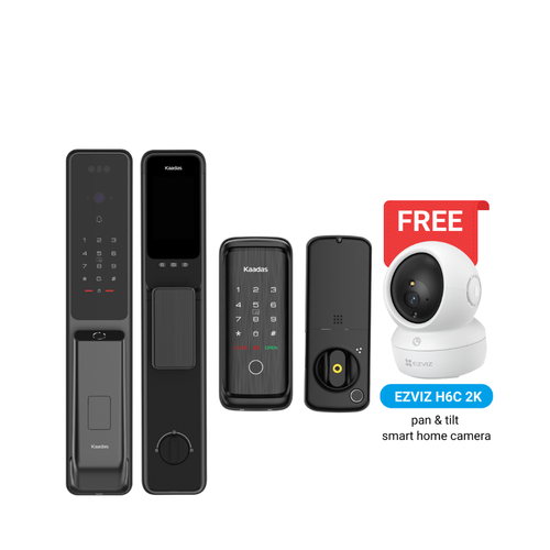 Kaadas Q9 + R8GD Digital Locks with Free Smart Home Camera