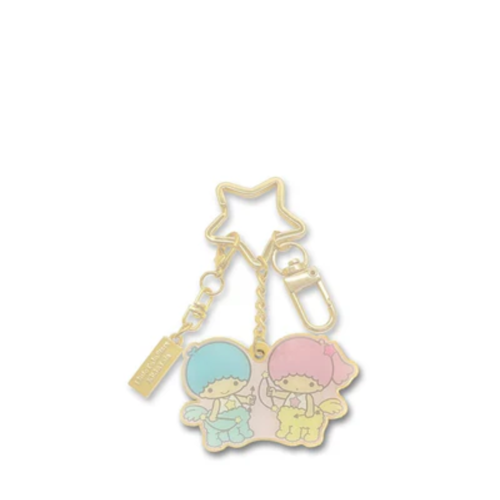 The Singapore Mint Sagittarius Little Twin Stars Horoscope 24K Gold-Plated Keychain with 24K GP Charm