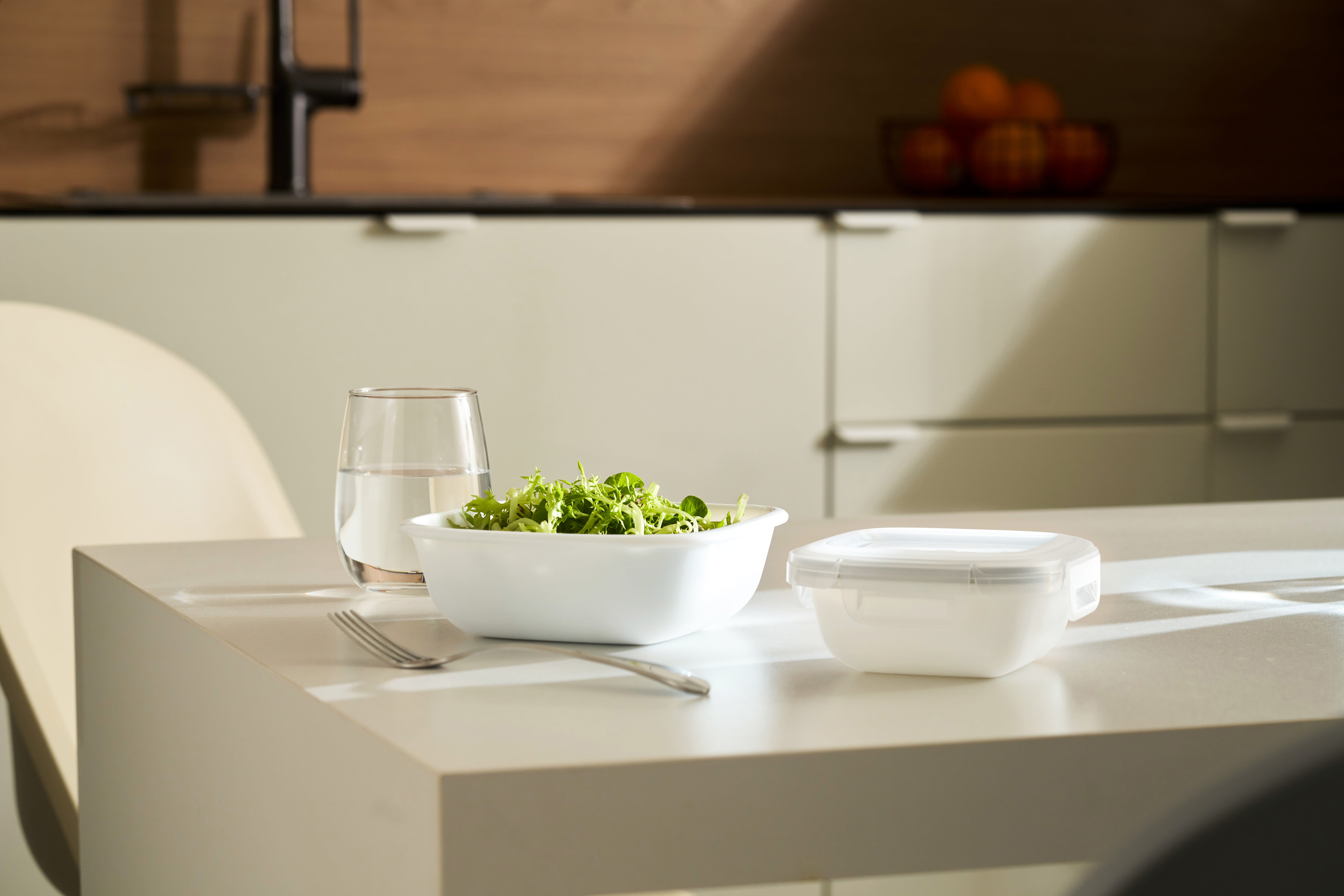 Corelle Coordinates Milkglass Storage Square 2pc Set