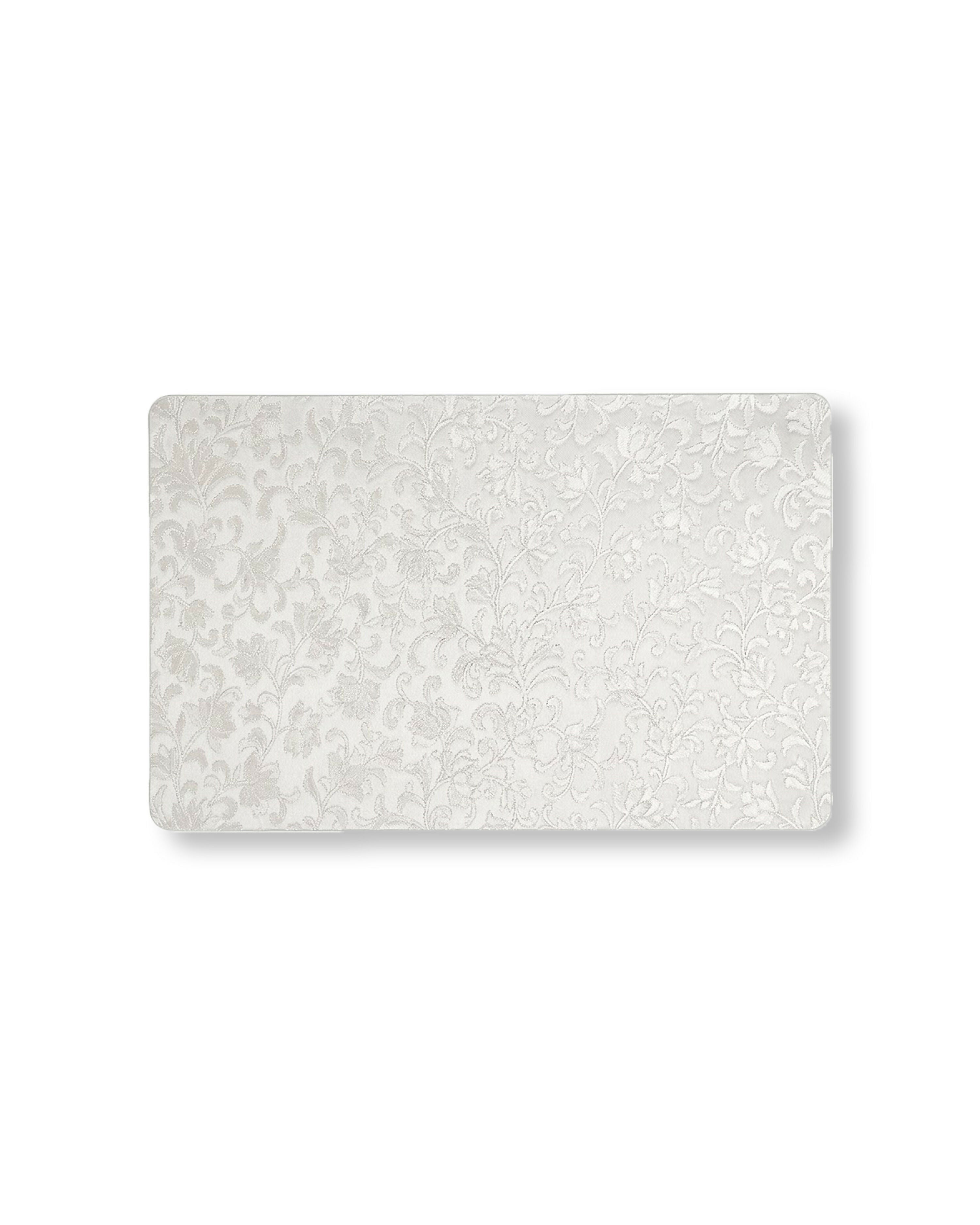 Rapee Ember Embossed PU Placemat – 30 x 45 cm – White