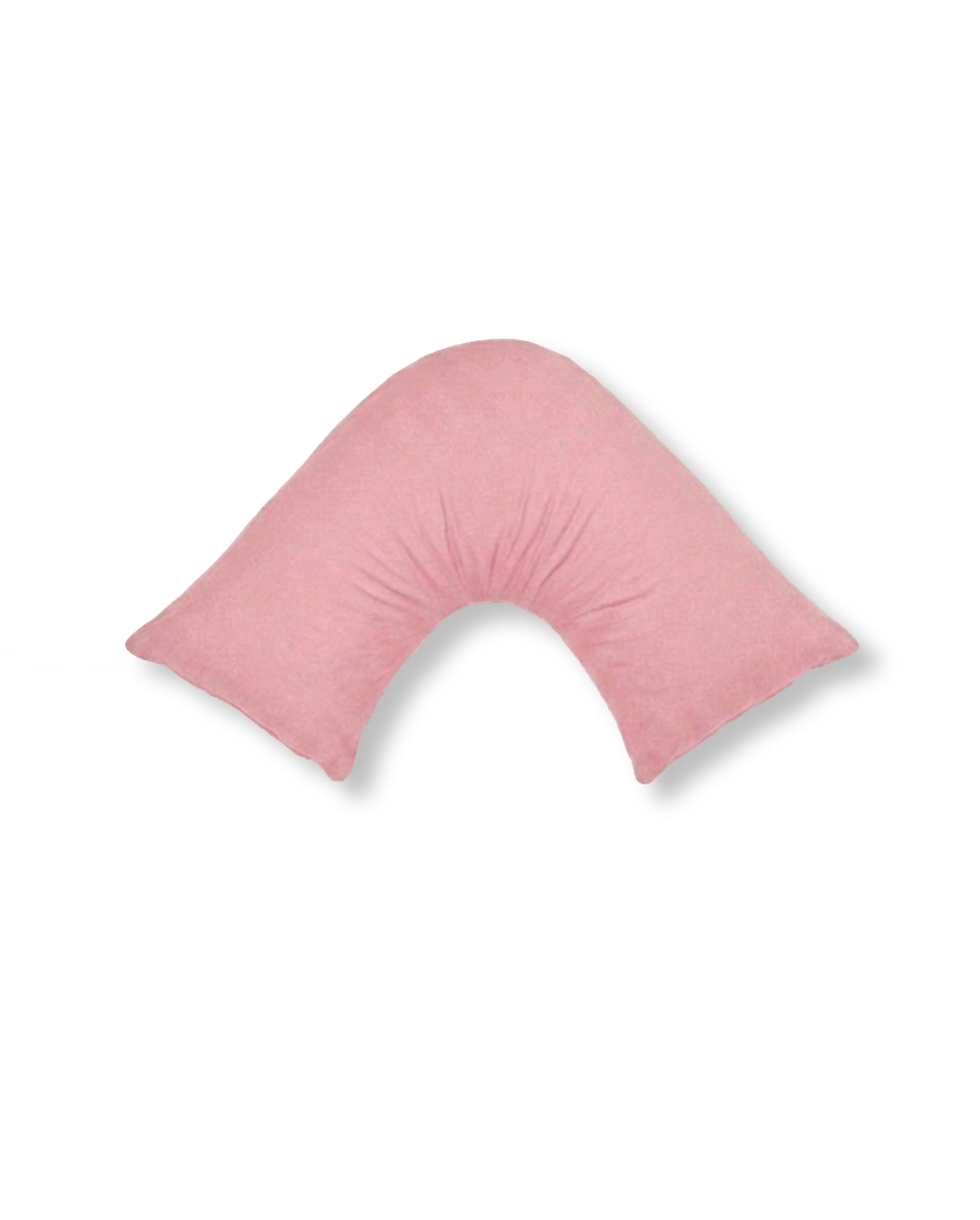 Rapee CUDDLE U™ V-Shape Pillow & Microfibre Cover Set – 75 x 75 cm – Pink
