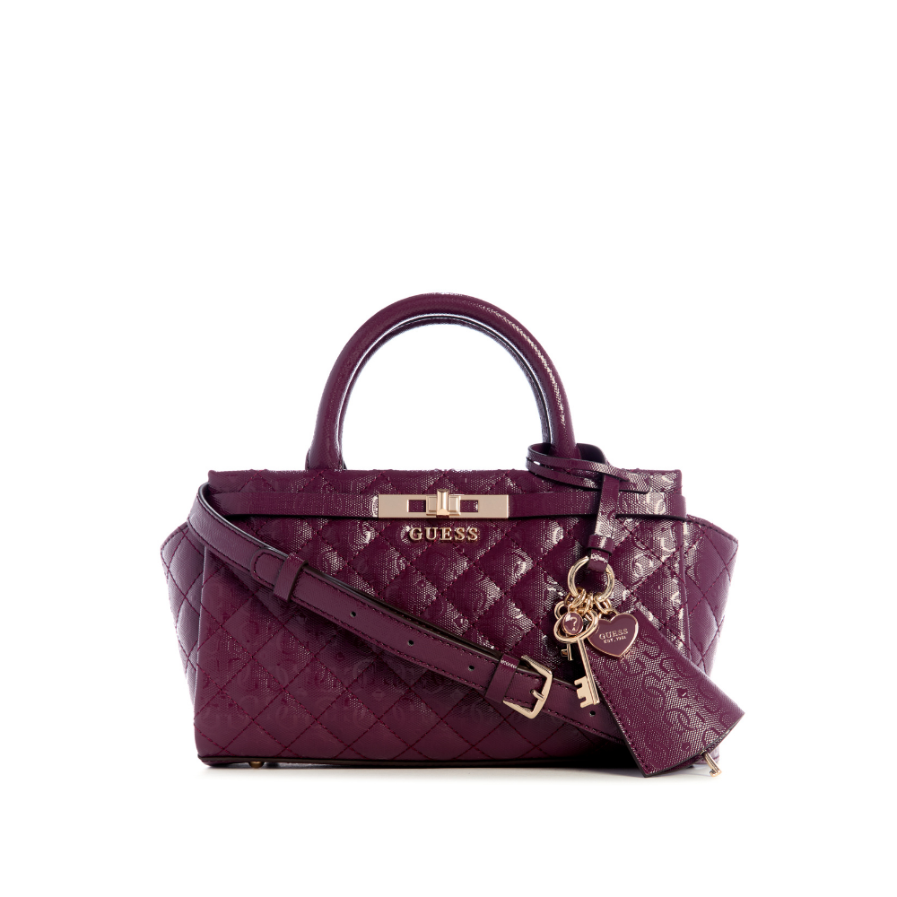 Guess Idra Small Satchel - Wine