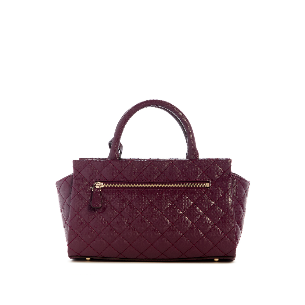 Guess Idra Small Satchel - Wine