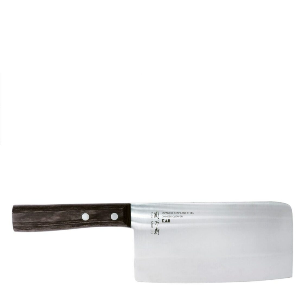 Kai Seki Manju Wooden Handle Chinese Cleaver - 17.5cm (BE-0549)