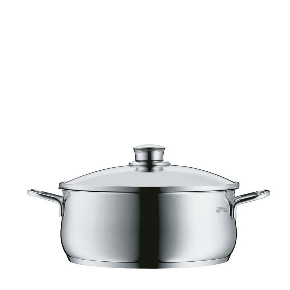 WMF Diadem Plus Low Casserole 24cm With Glass Lid (07-3025-6040)