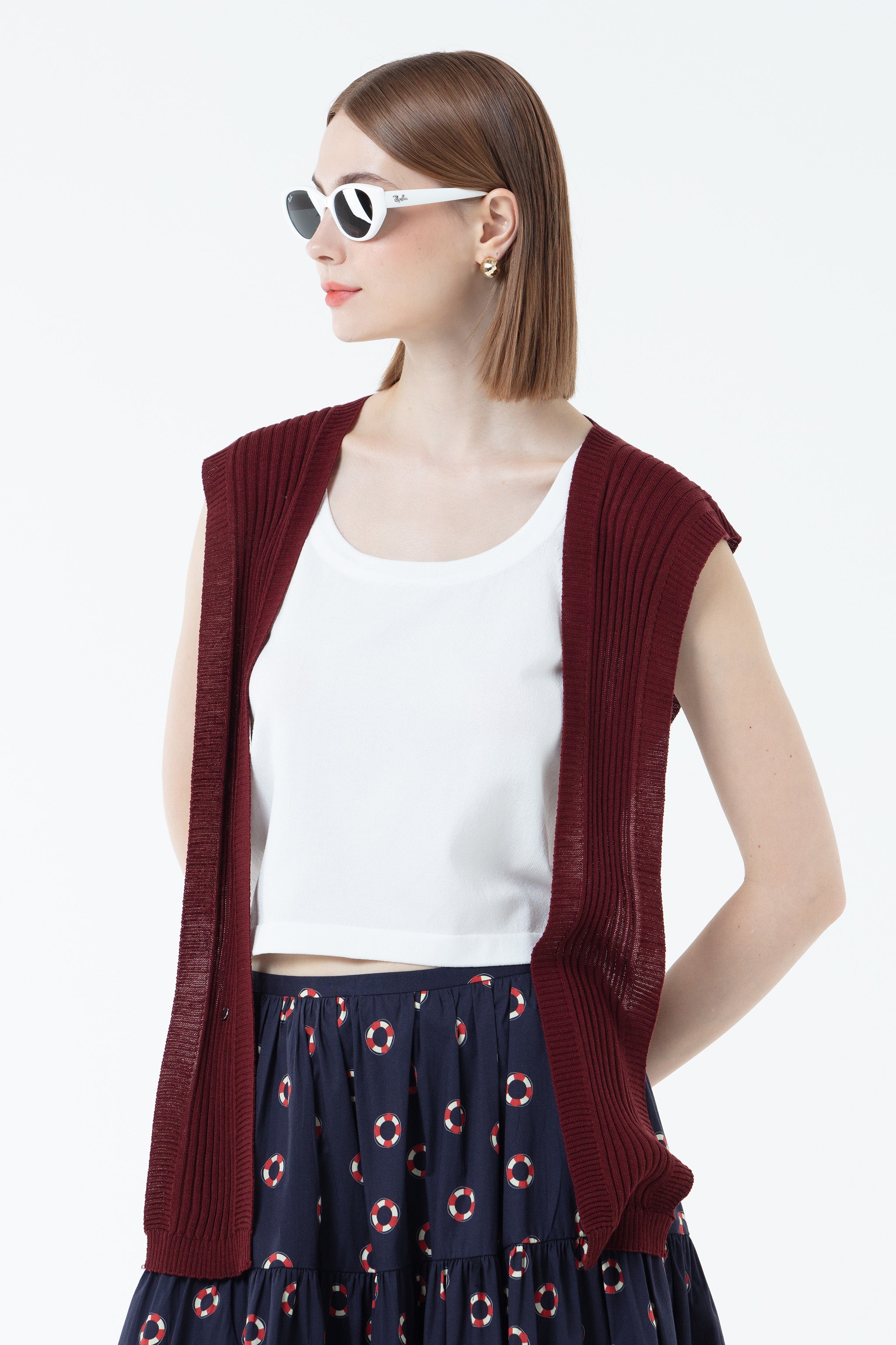 K/Woods Coastline Striped Tank