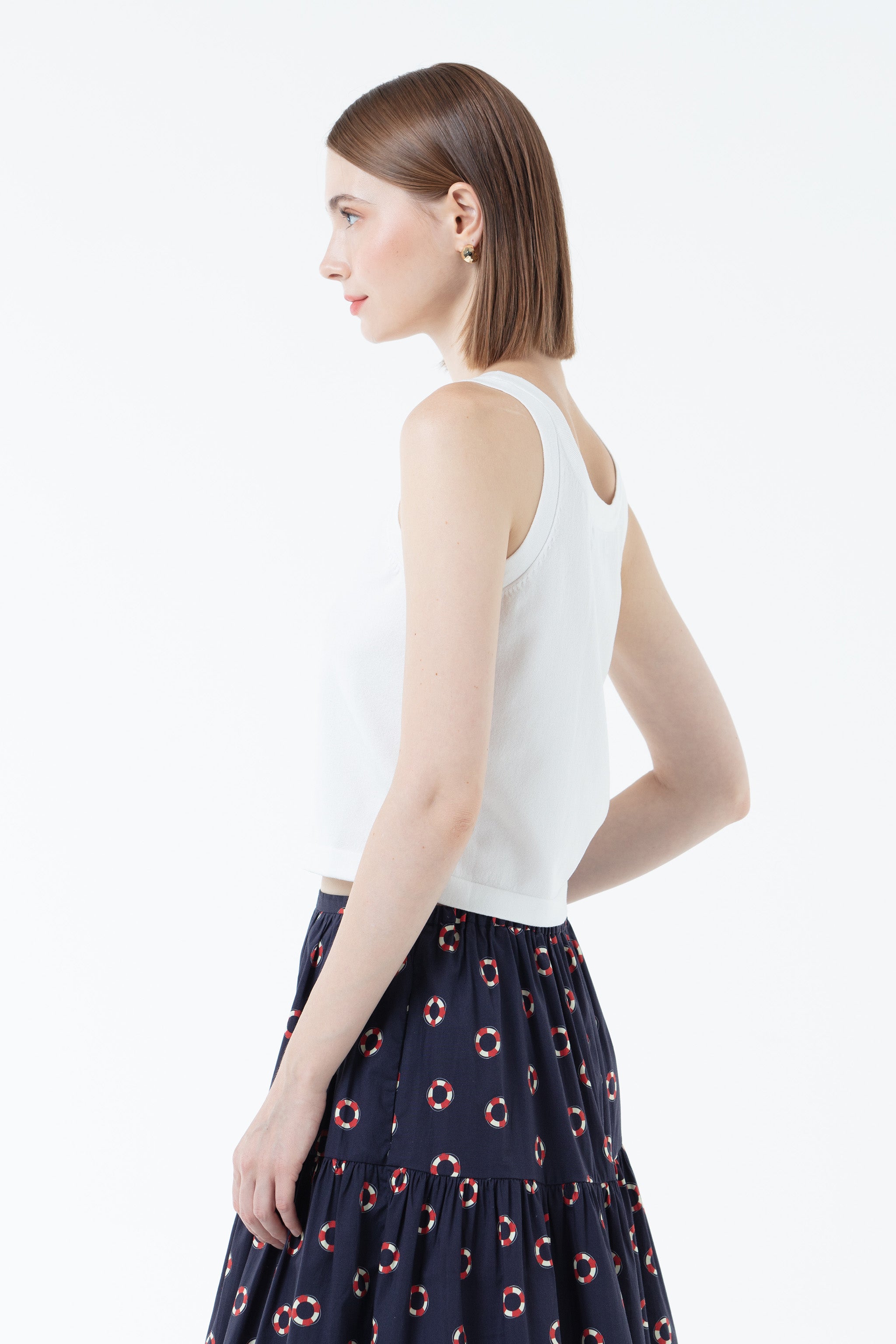 K/Woods Coastline Striped Tank