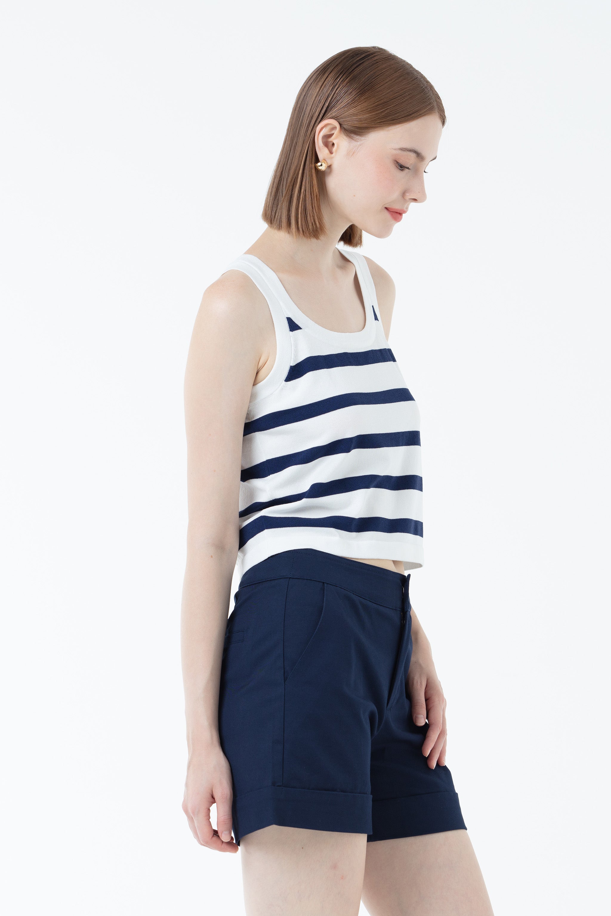 K/Woods Coastline Striped Tank