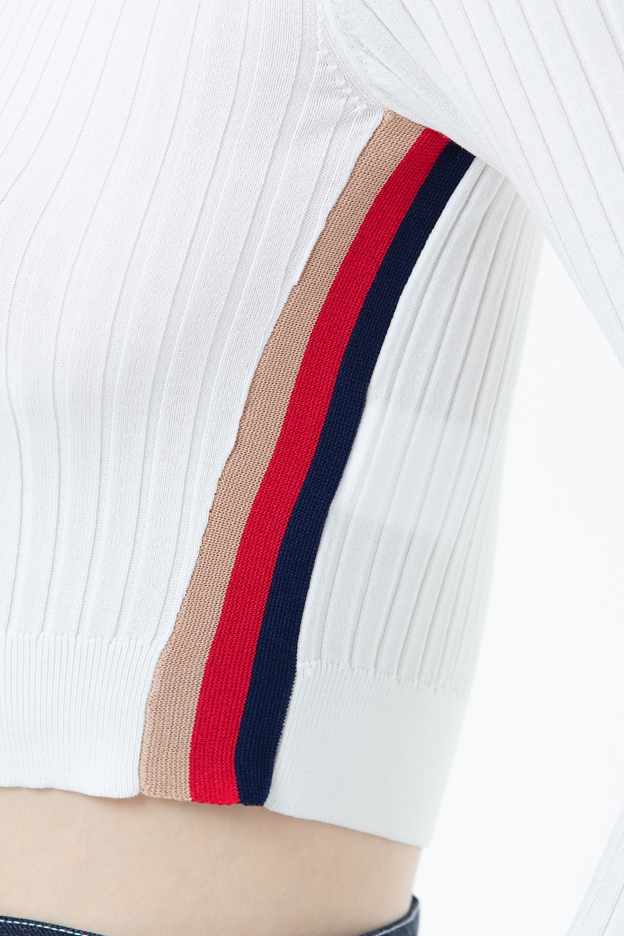 K/Woods Ribbed Cropped Sweater