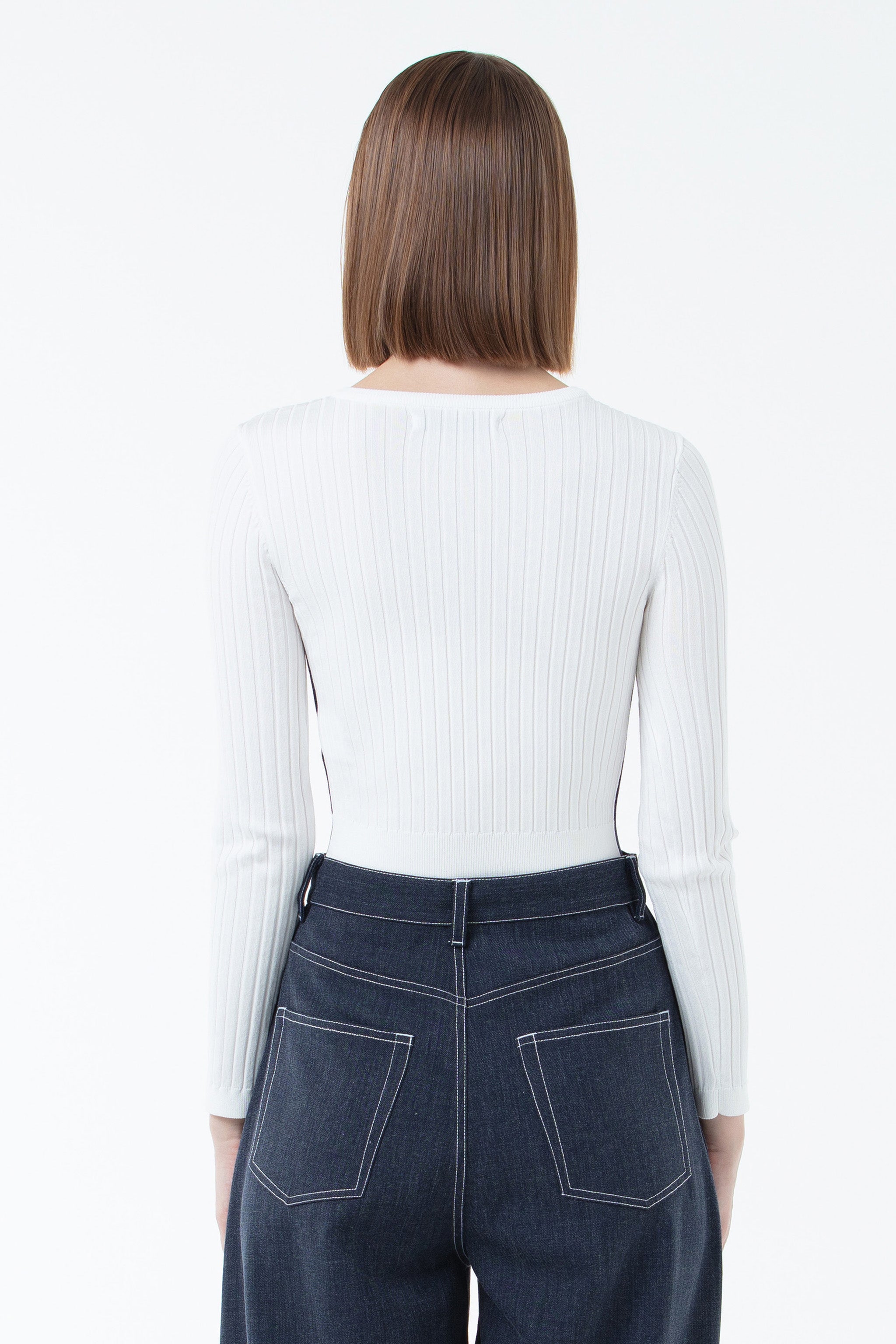 K/Woods Ribbed Cropped Sweater