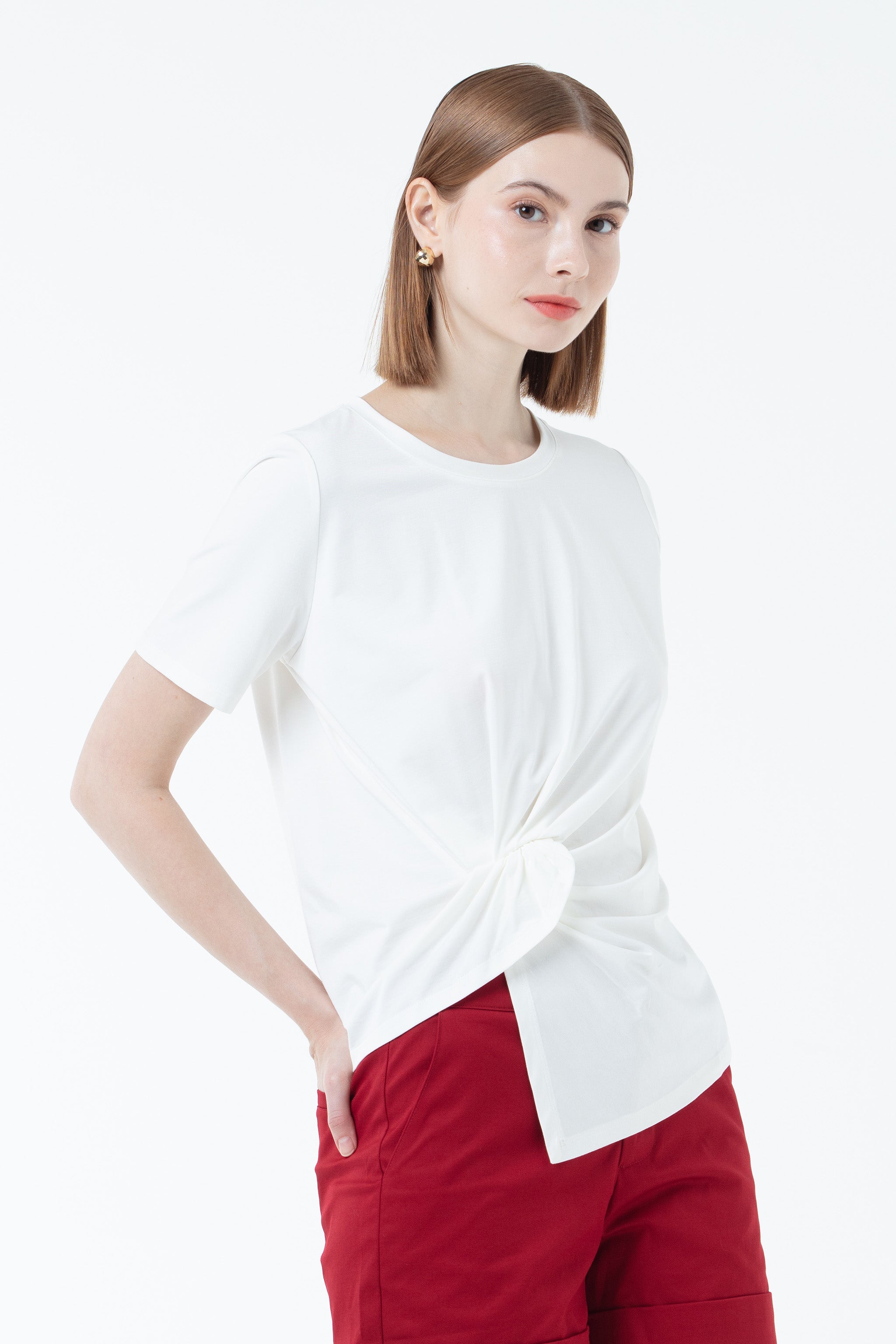 K/Woods Blossom Knot Top