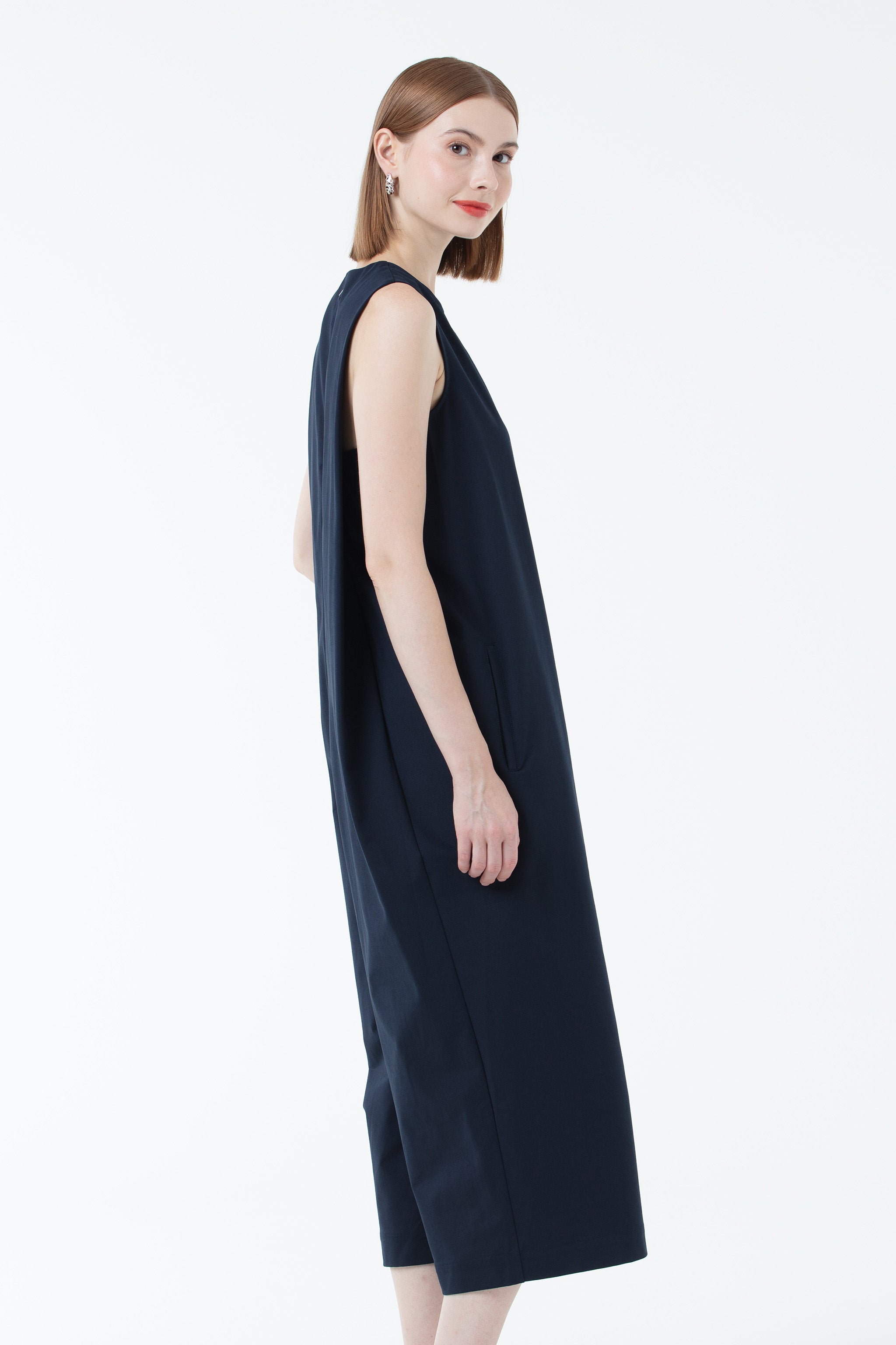 K/Woods Wideleg Jumpsuit - Navy