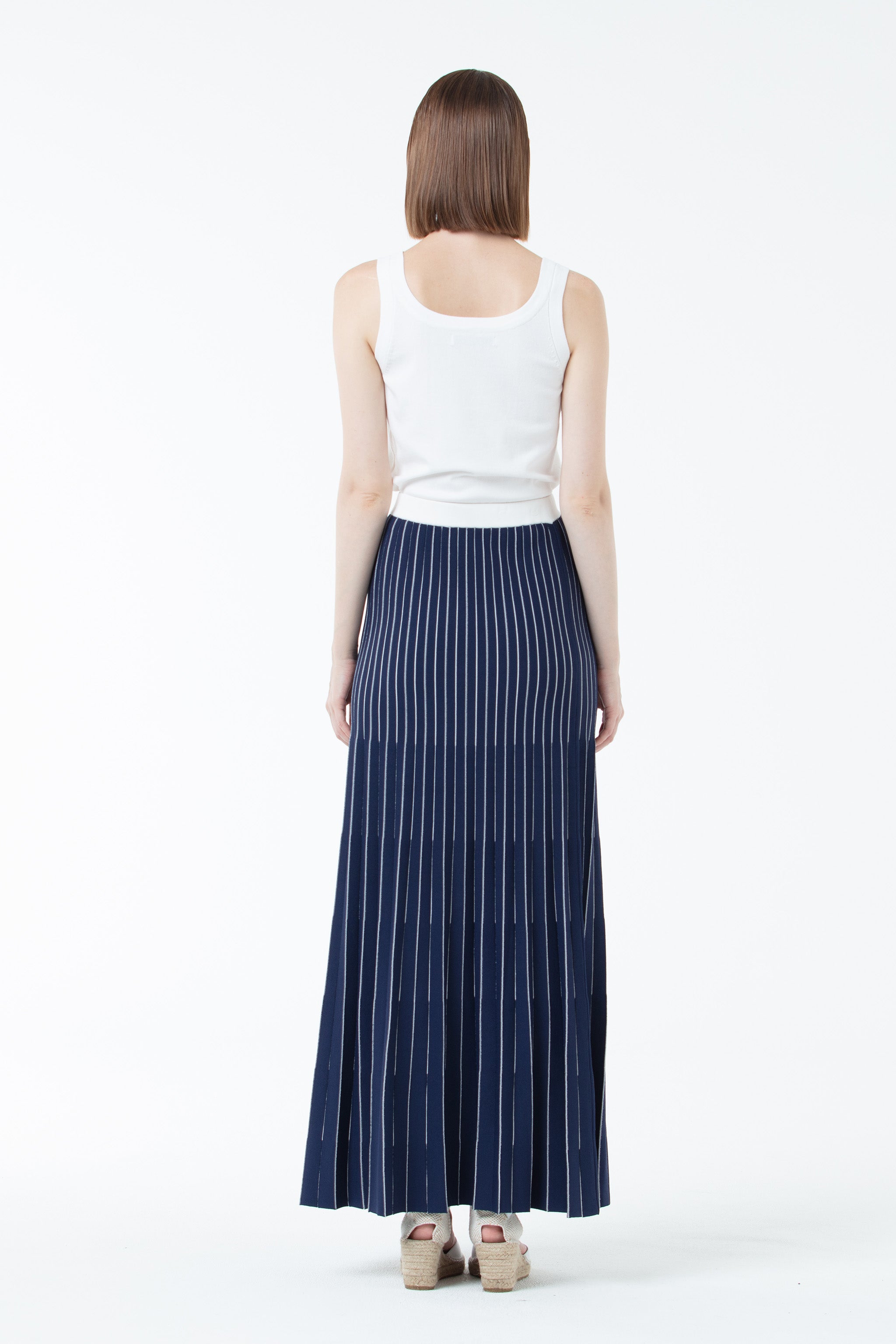 K/Woods Ocean Wave Pleated Skirt