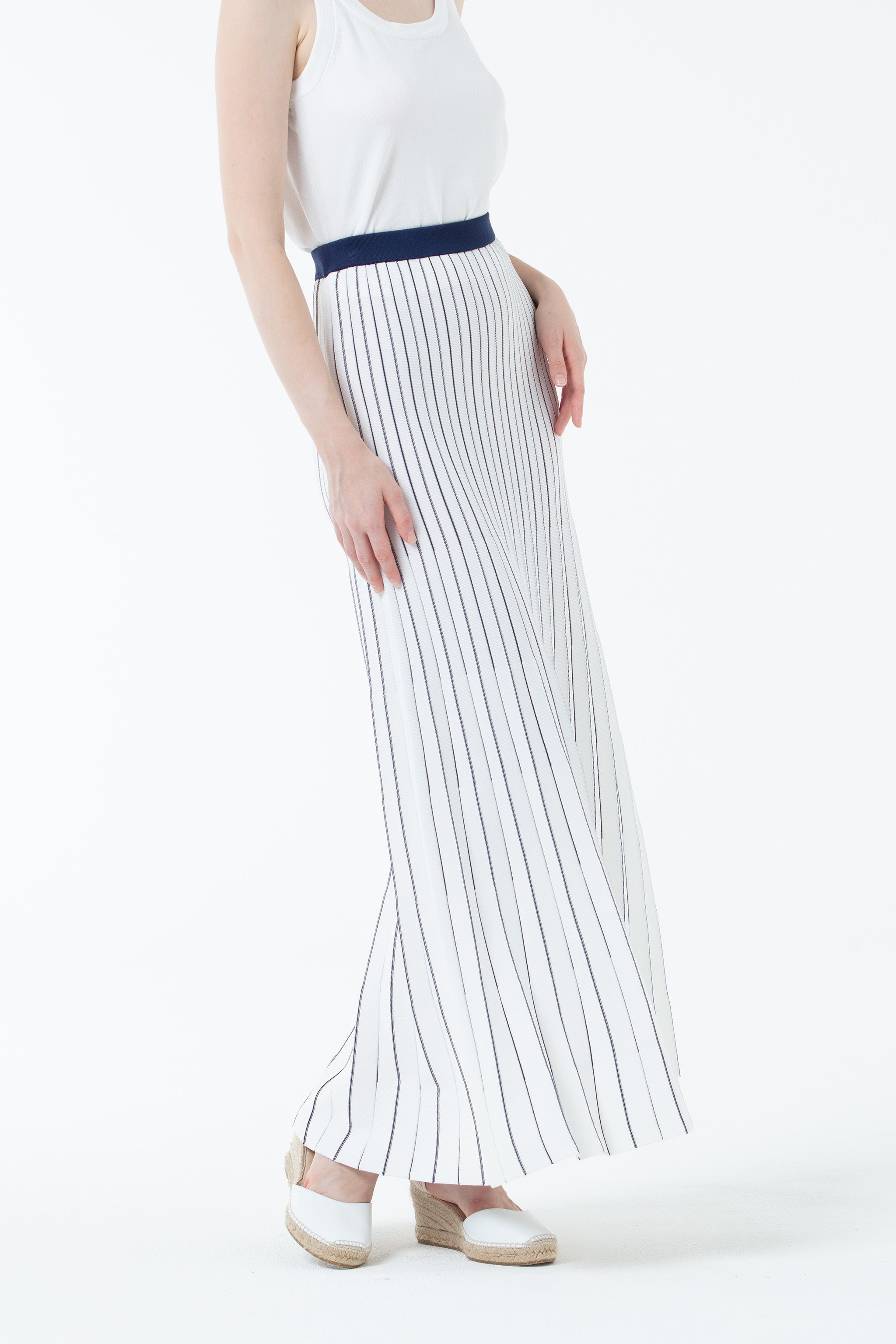 K/Woods Ocean Wave Pleated Skirt