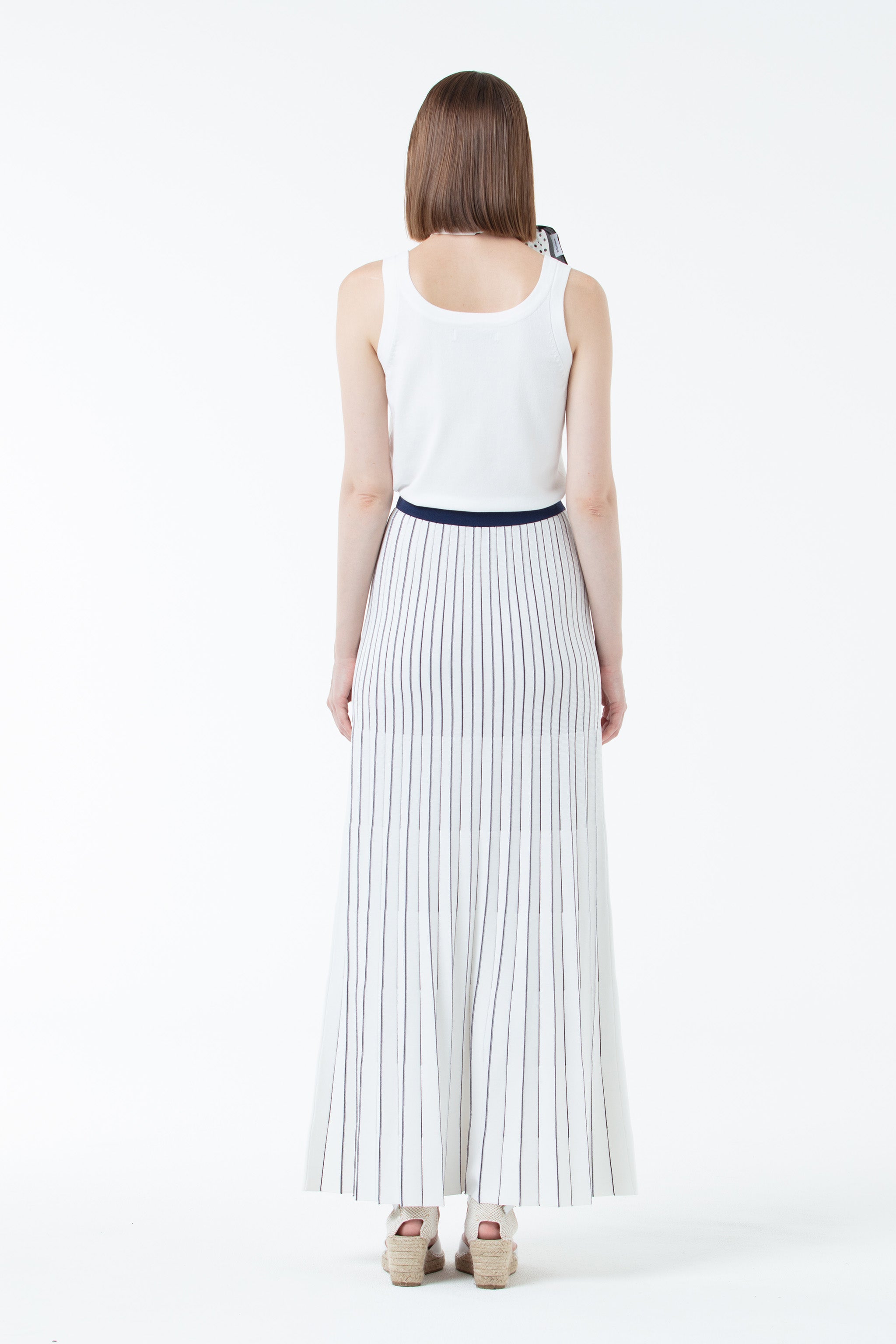 K/Woods Ocean Wave Pleated Skirt