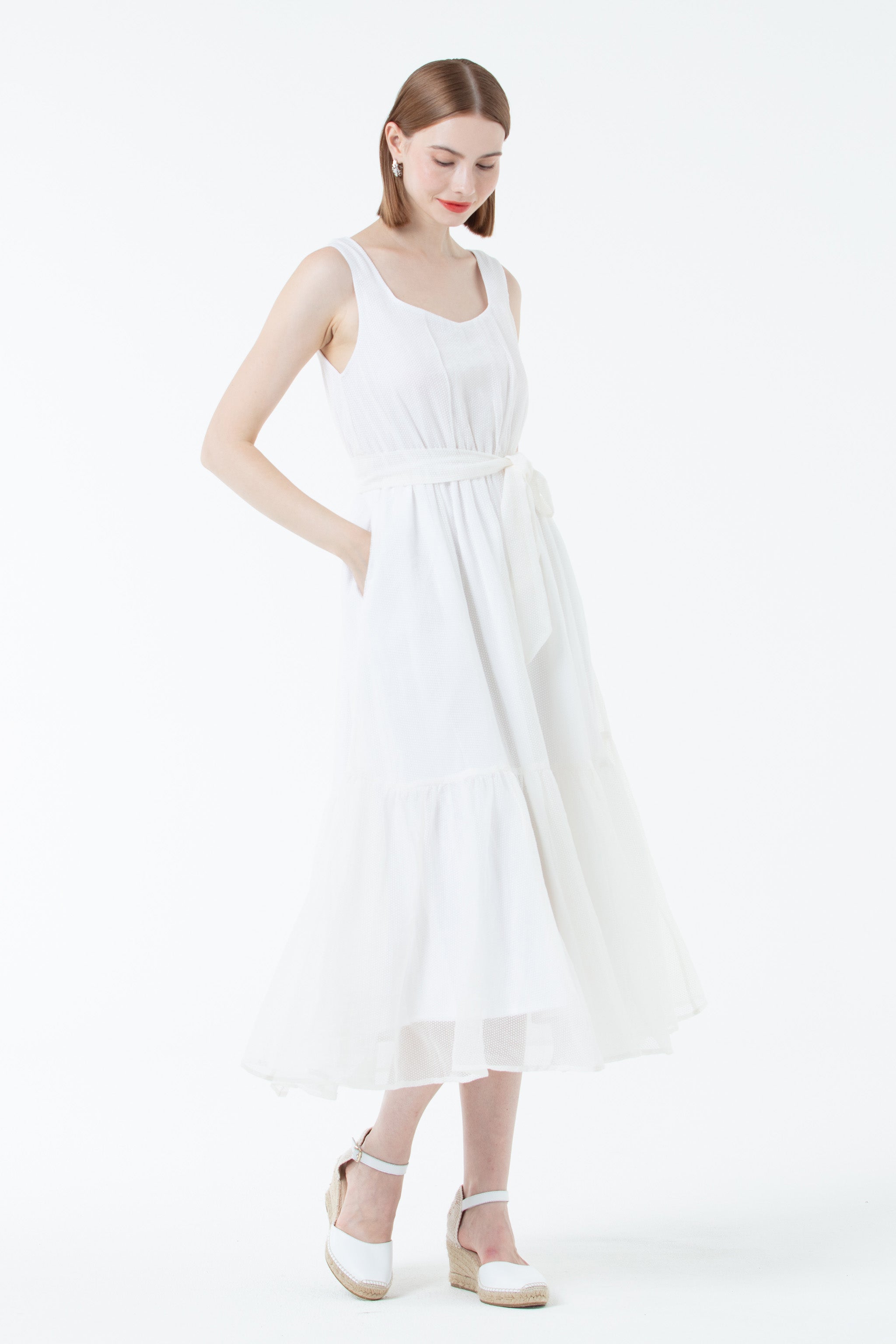 K/Woods Whisper White Sundress