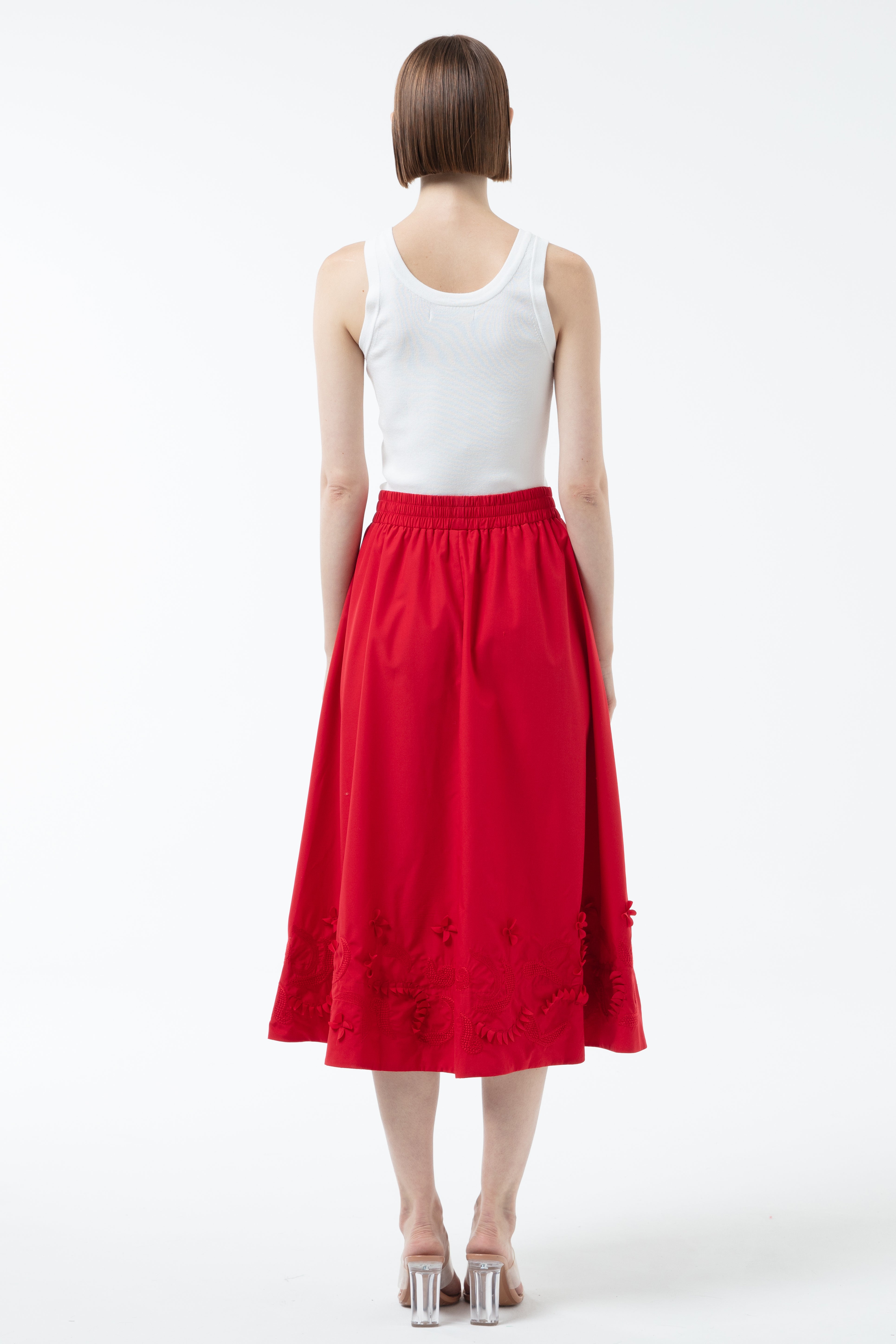 K/Woods Scarlet Blossom Skirt