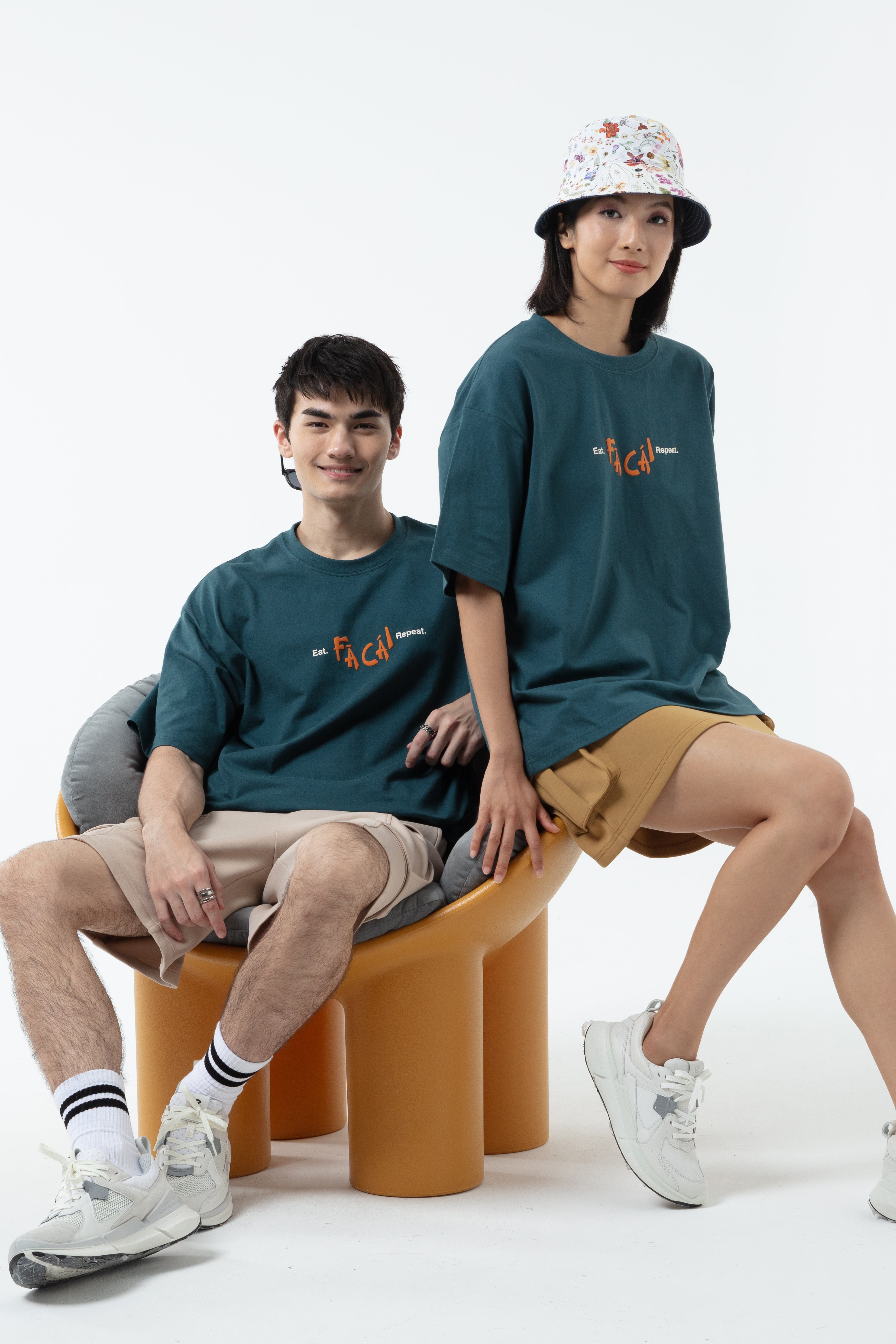 K/Woods Eat. Fa Cai. Repeat Oversized T-Shirt