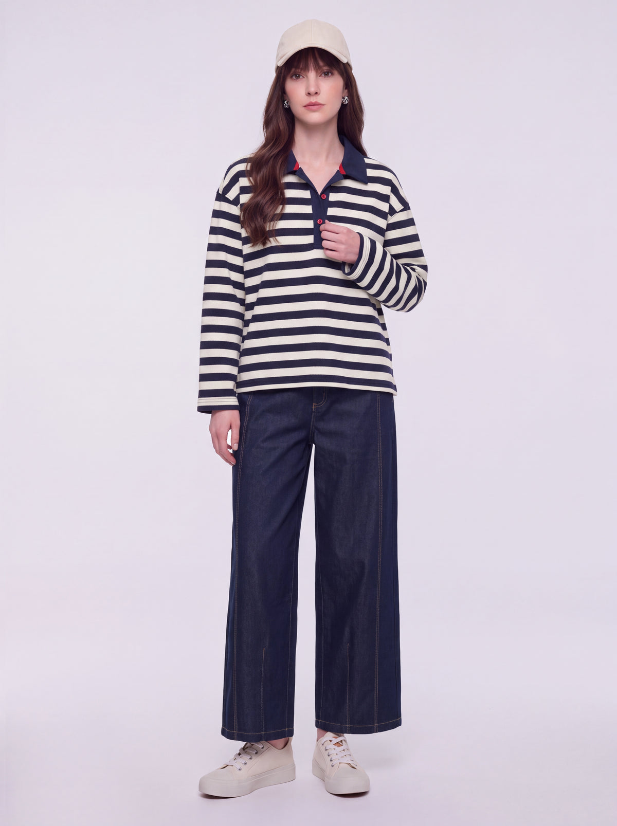 K/Woods Women's Horizon Long Sleeve Polo