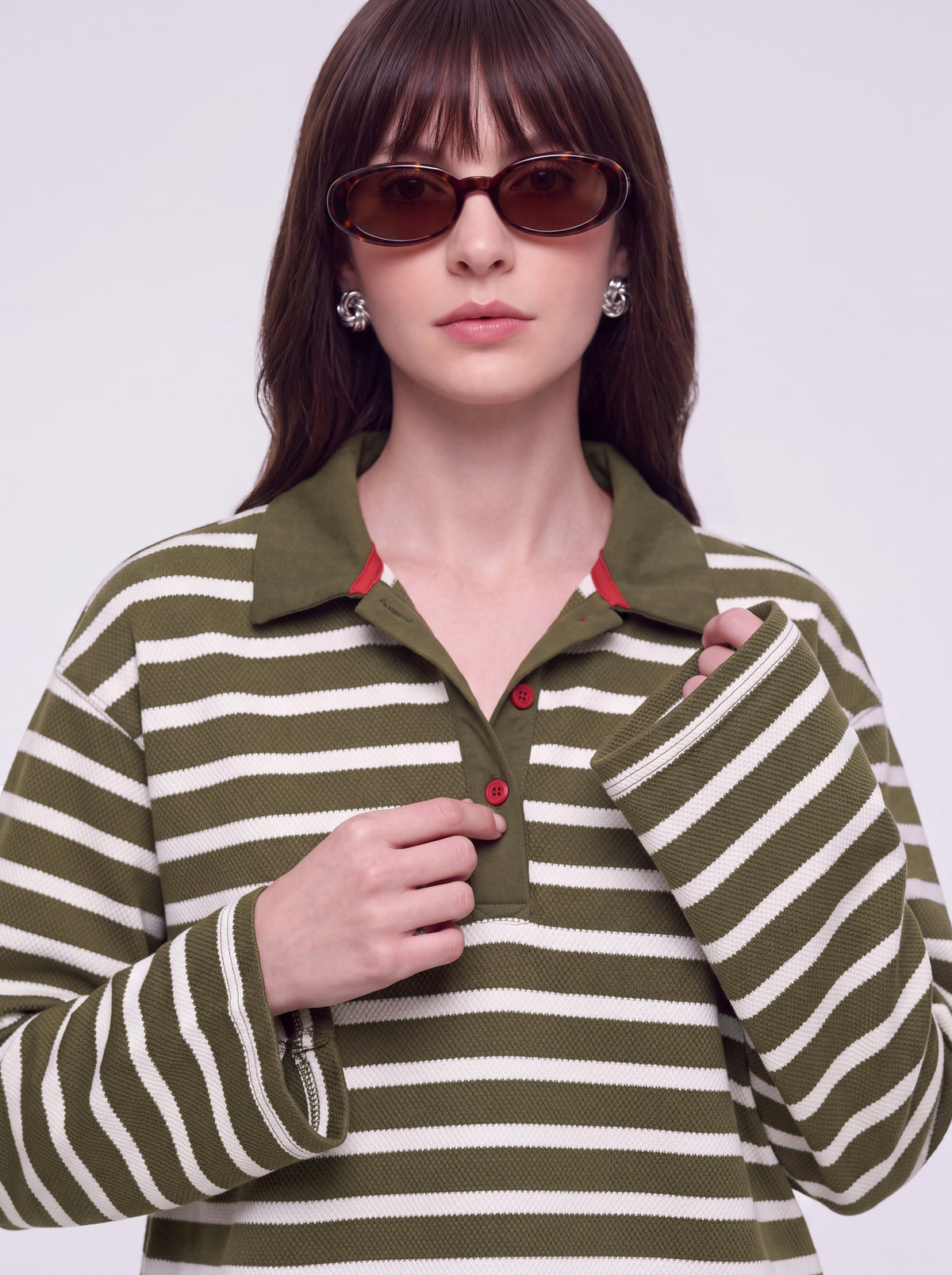 K/Woods Women's Horizon Long Sleeve Polo