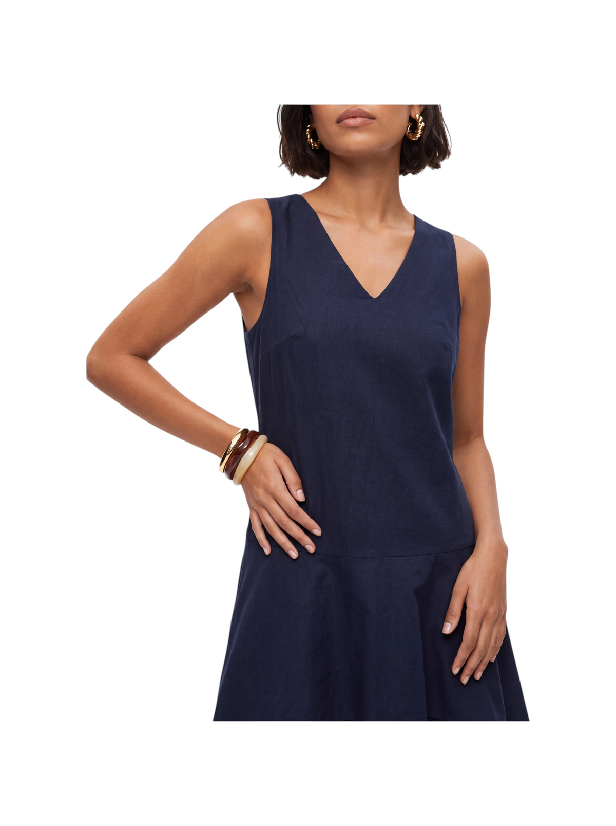 Metro Singapore Departmental Store - Celebrating 69 Years in SG K/Woods Solstice sleeveless navy blue dress
