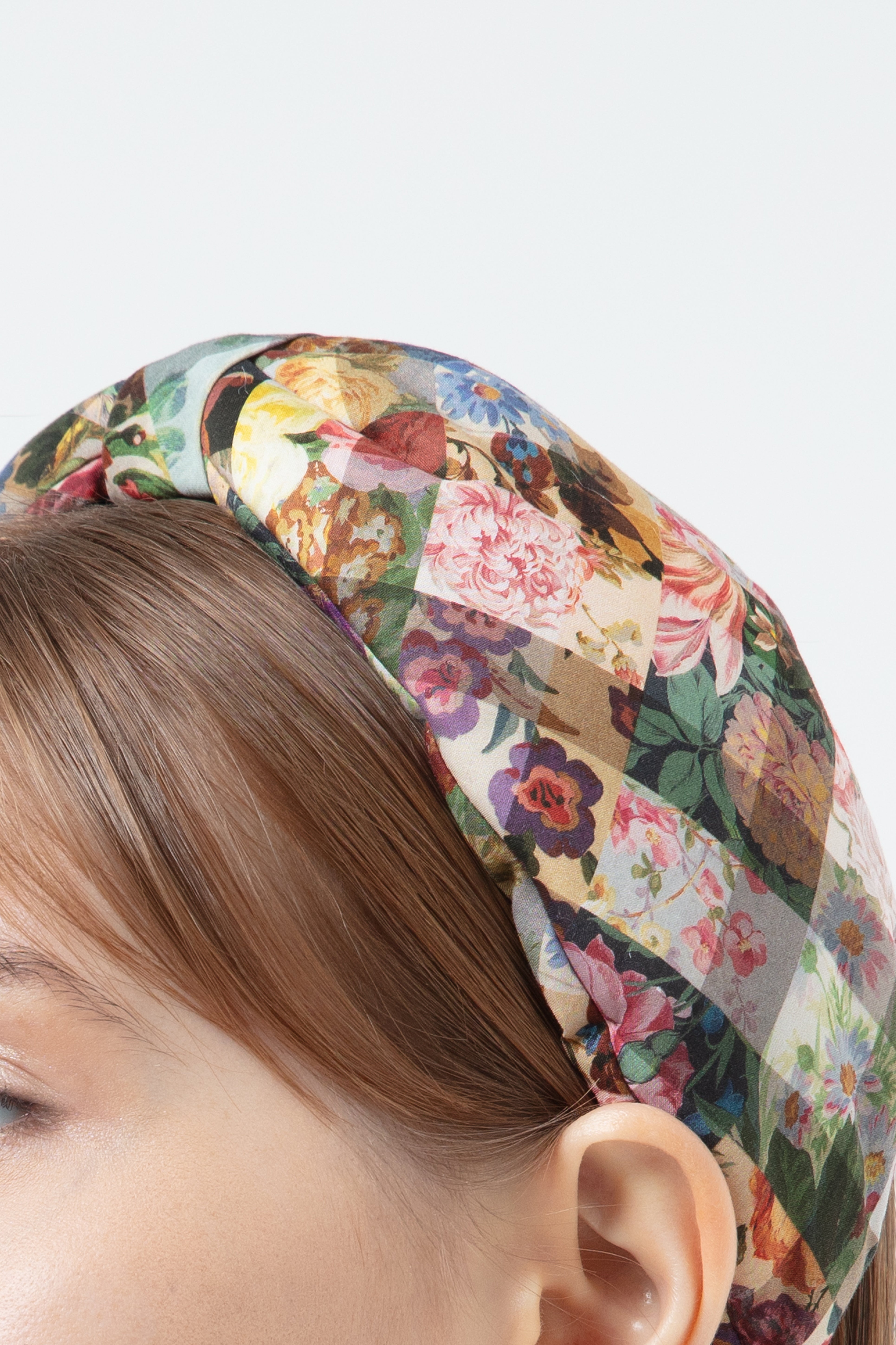K/Woods Floral Grace Hairband - Active Gingham