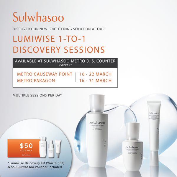 Sulwhasoo March Lumiwise 1-To-1 Discovery Sessions