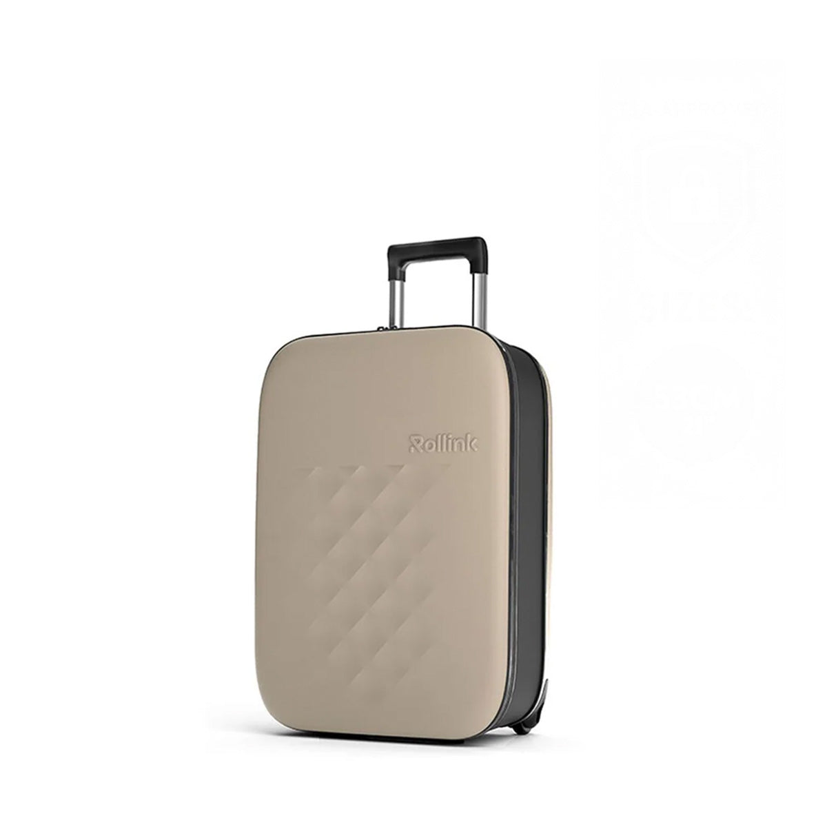 Rollink VEGA II Flex 21" Collapsible Carryon Suitcase - Warm Grey