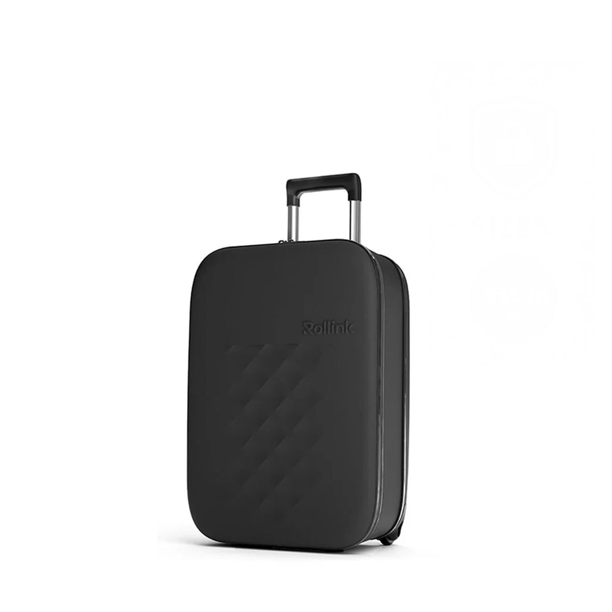 Rollink VEGA II Flex 21" Collapsible Carryon Suitcase - Black