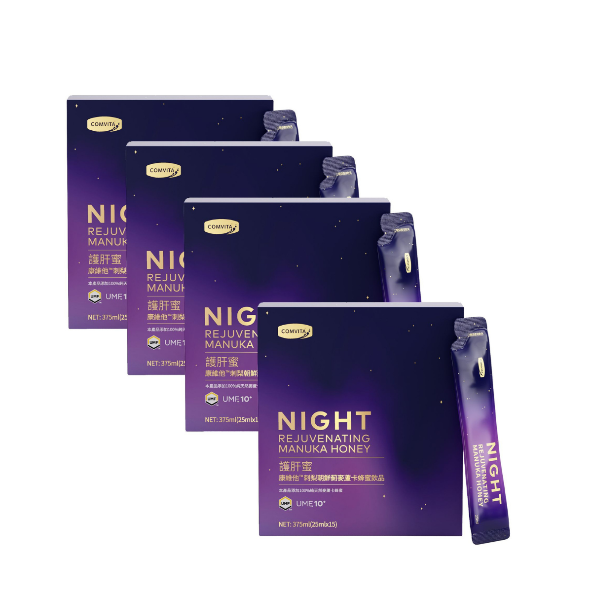 Comvita Night Rejuvenating Manuka Honey Drink 15s (4 Boxes)
