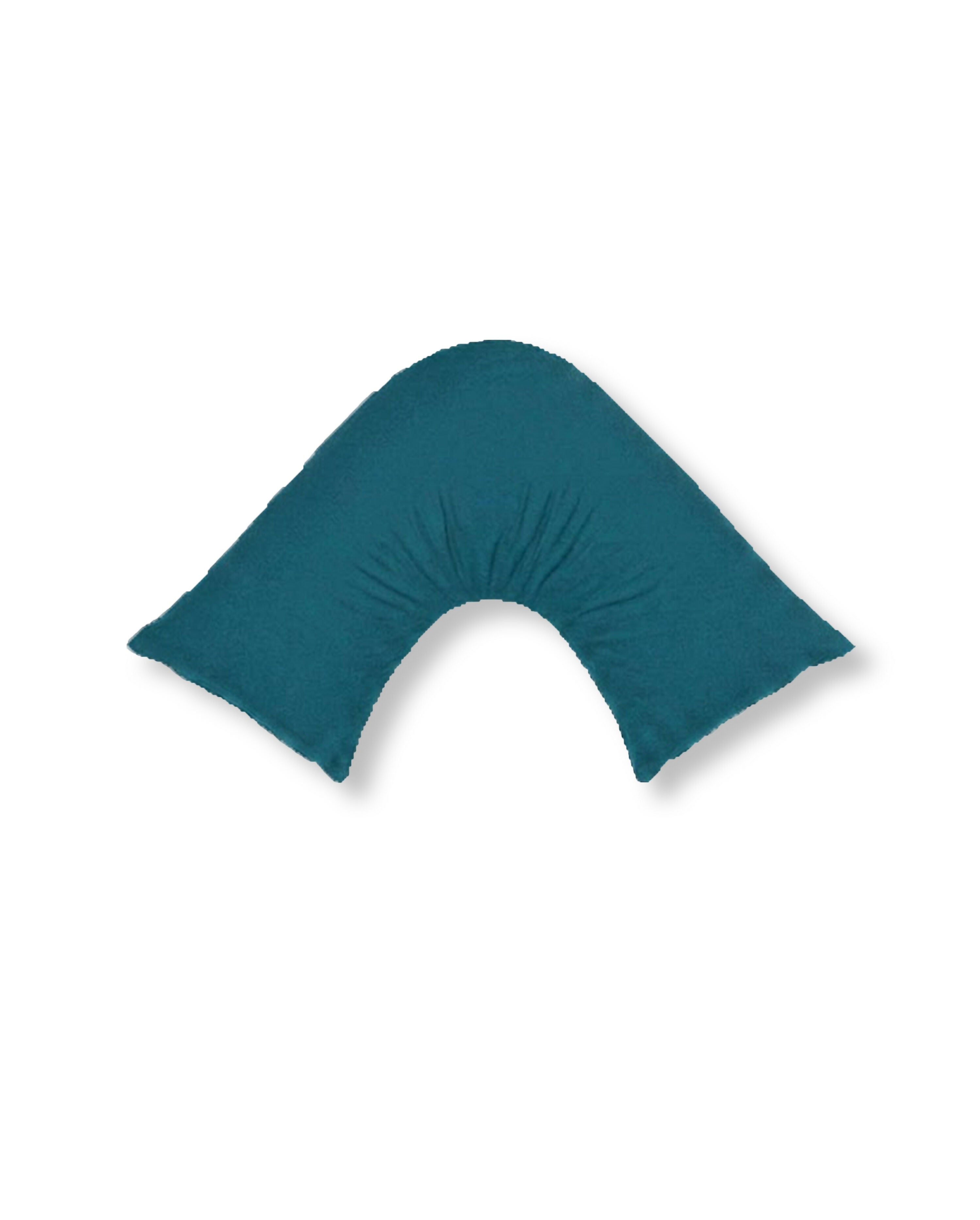 Rapee CUDDLE U™ V-Shape Pillow & Microfibre Cover Set – 75 x 75 cm – Wedge Blue