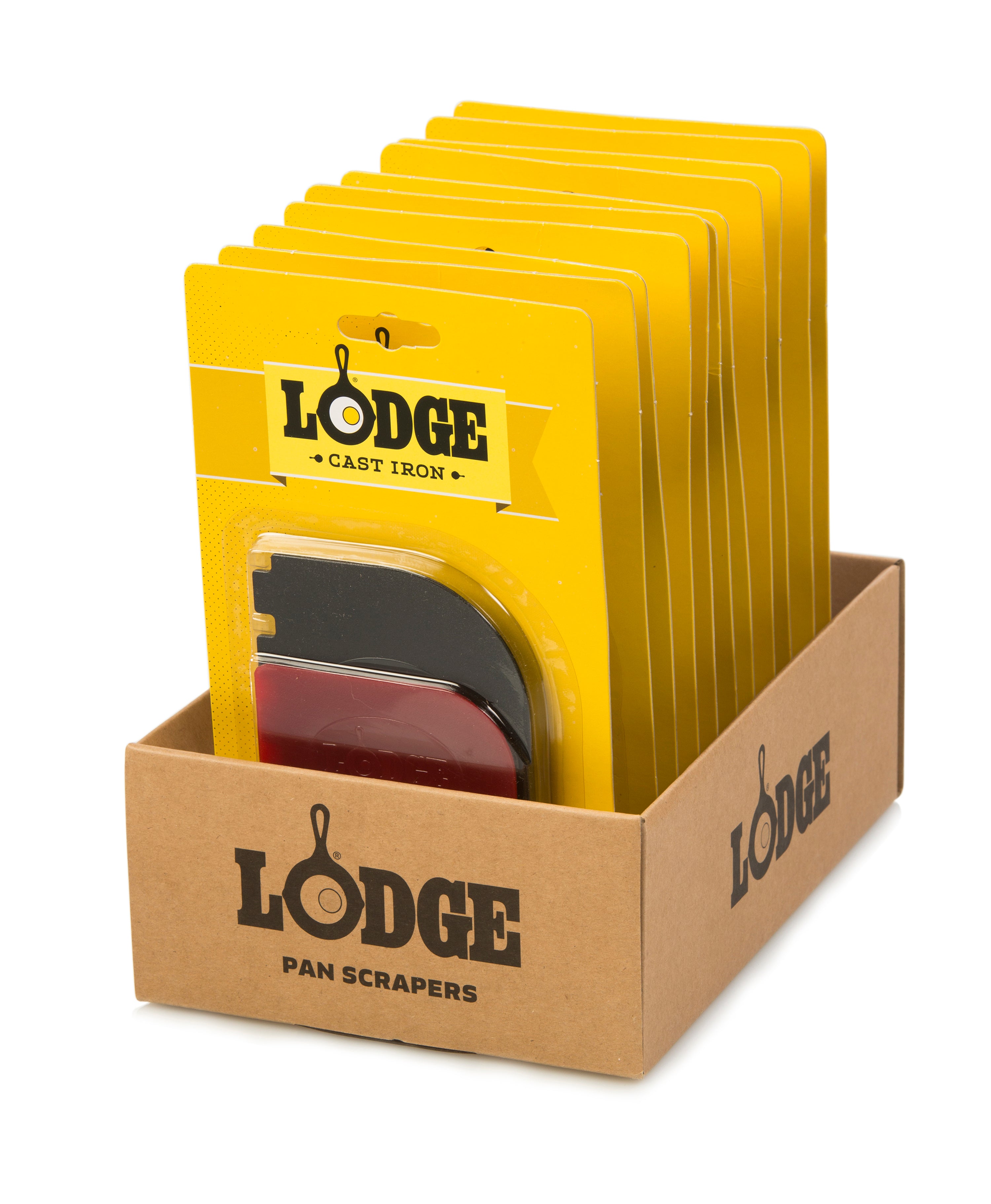 Lodge 10.25inch Seasoned Cast Iron Skillet + 8inch Cast Iron Antler Trivet + 10inch Scrub Brush + Scraper Set