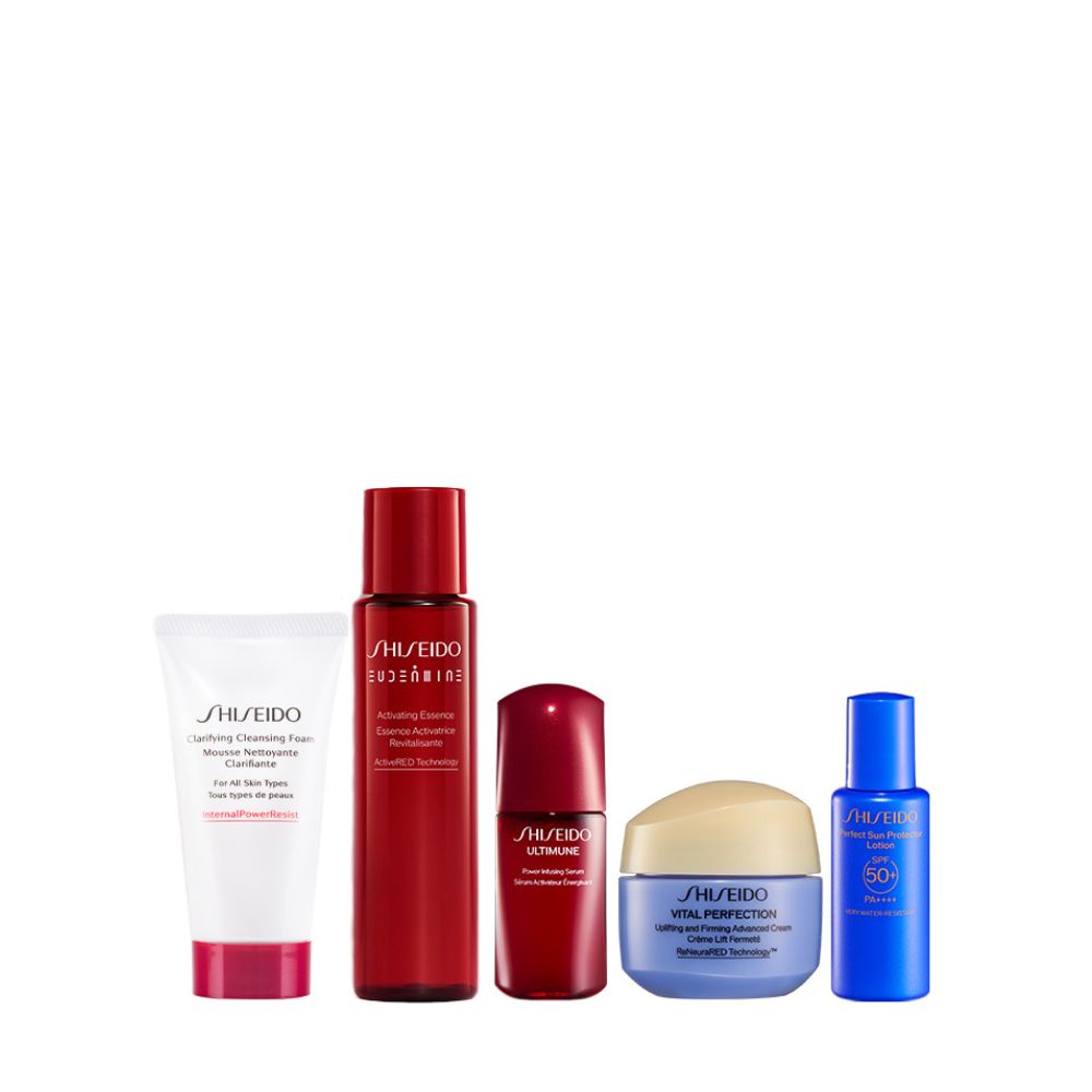 Receive 5-pc gift set (worth $217) with $350 nett spend on Shiseido (Gift with Purchase)