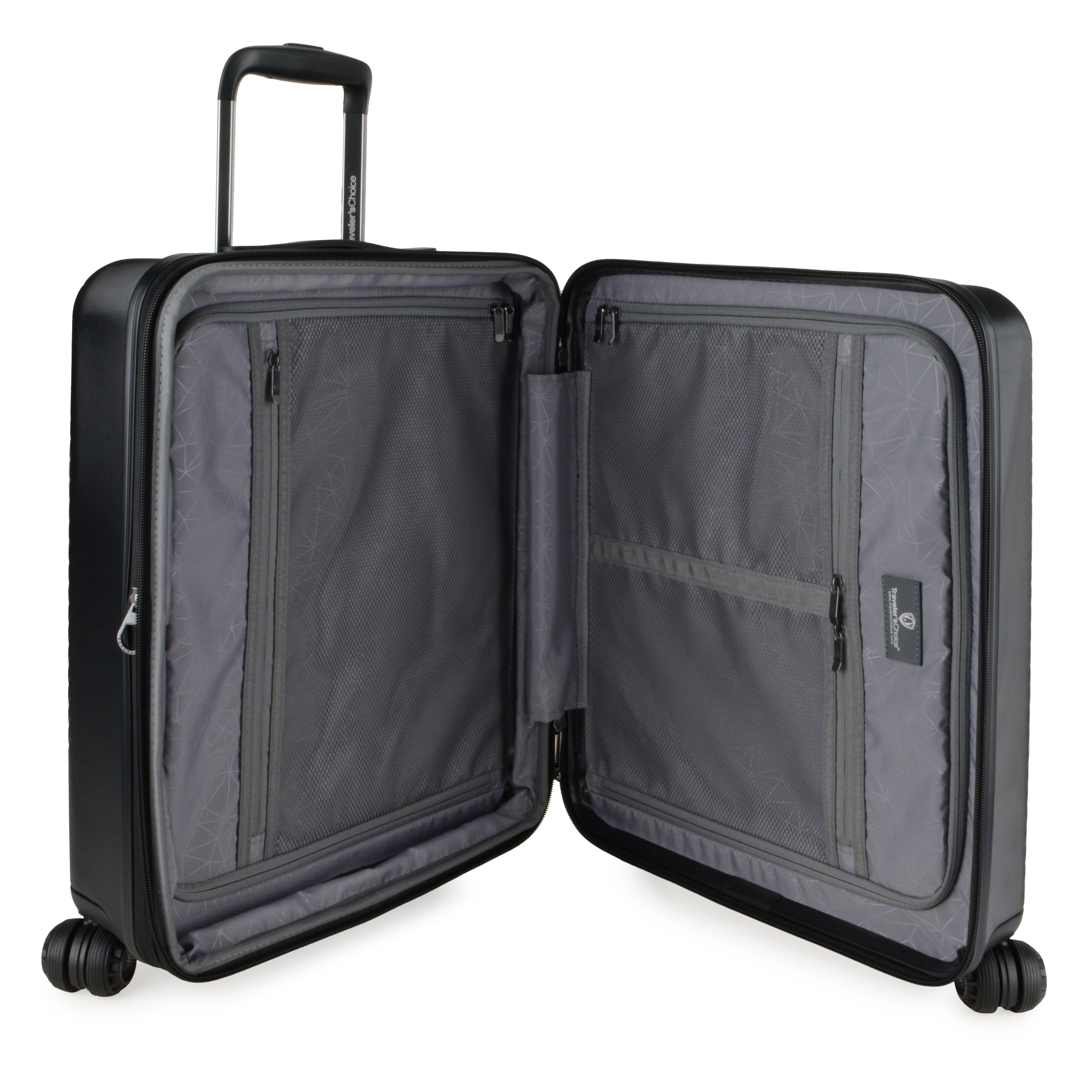 Traveler's Choice Cyclone Wheels Expandable Trolley Case with TSA Lock and Anti-theft Zipper