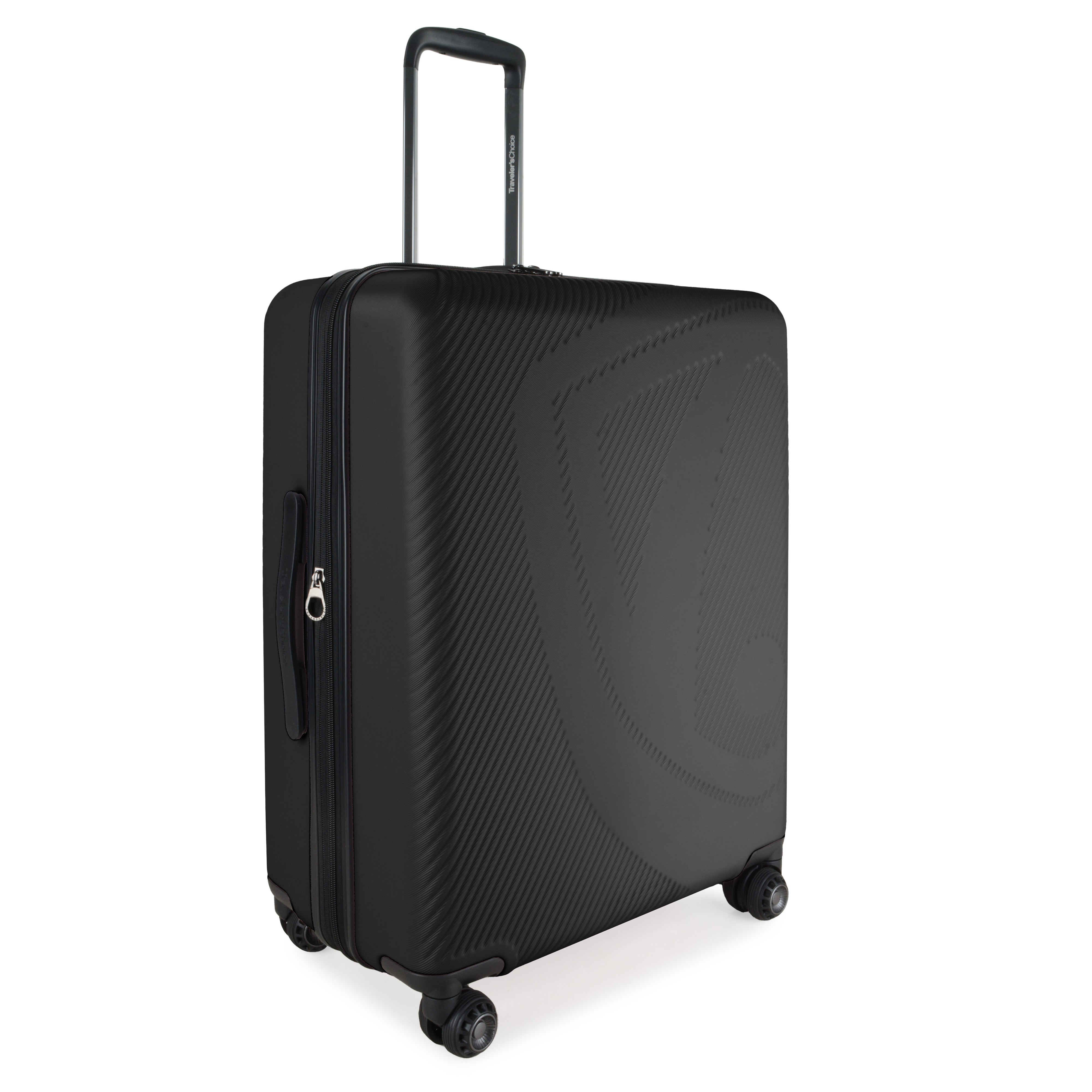 Traveler's Choice Cyclone Wheels Expandable Trolley Case with TSA Lock and Anti-theft Zipper