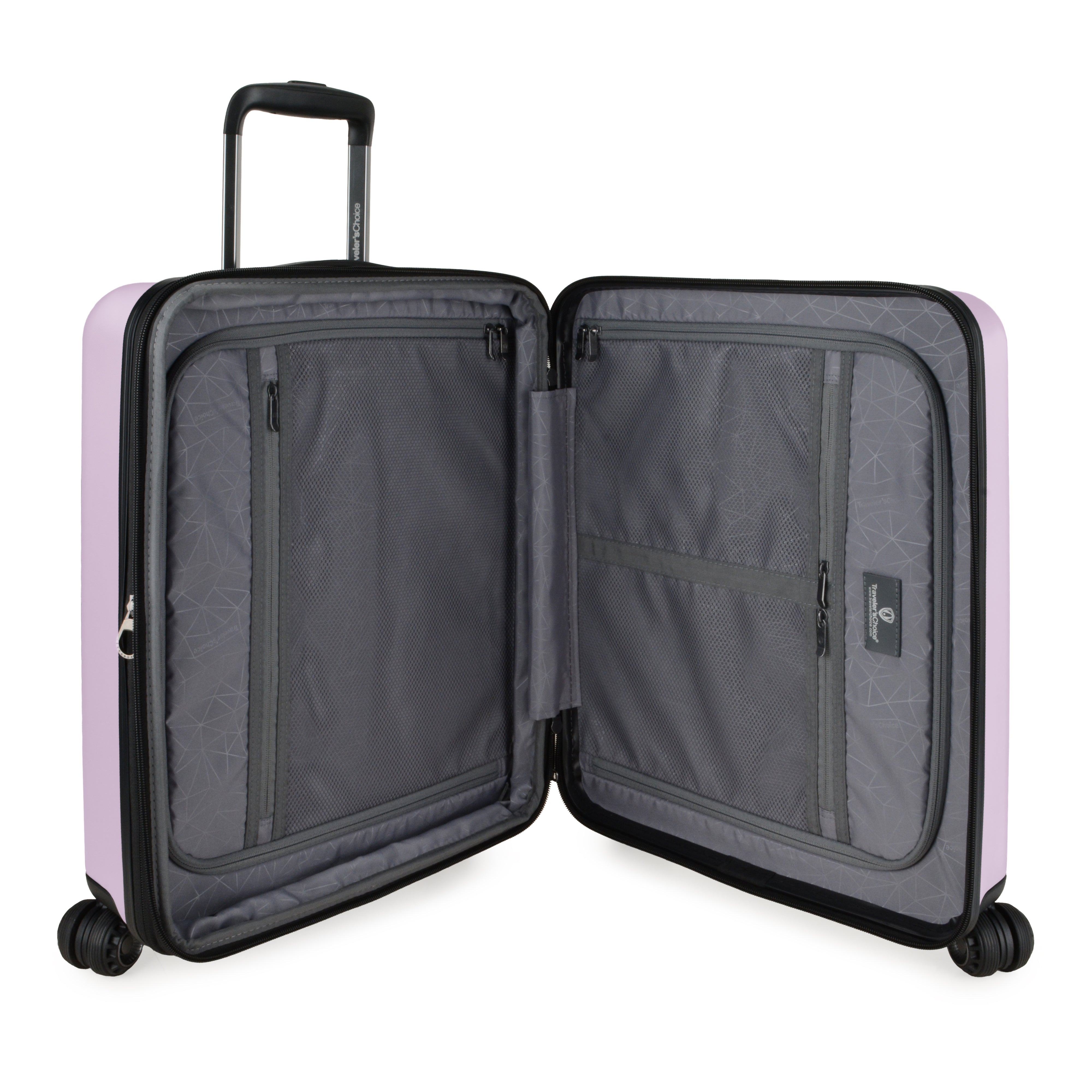 Traveler's Choice Cyclone Wheels Expandable Trolley Case with TSA Lock and Anti-theft Zipper